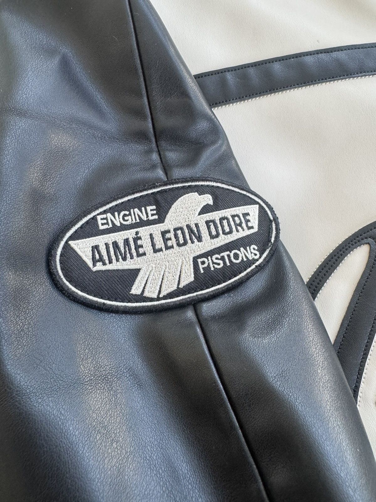 Aime Leon Dore Aime Leon Dore Leather Café Racer Jacket Size US S / EU 44-46 / 1 - 13 Thumbnail