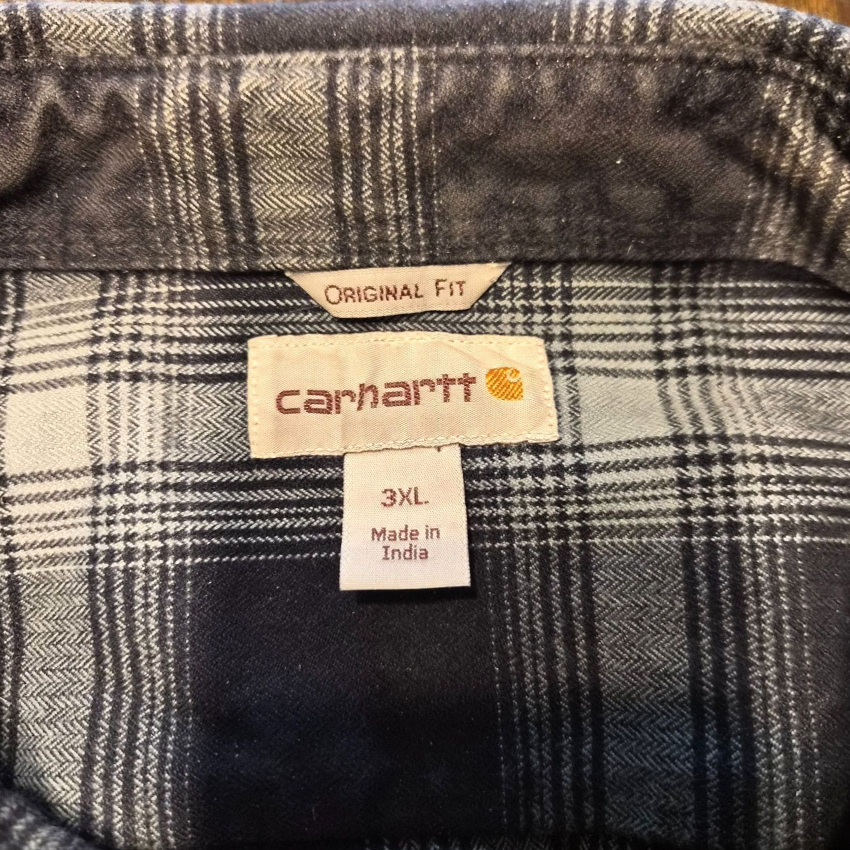Carhartt Carhartt Mens Shirt Flannel Blue Plaid Button Down Long Sleeve Size 3XL G261 Size US XXL / EU 58 / 5 - 4 Thumbnail