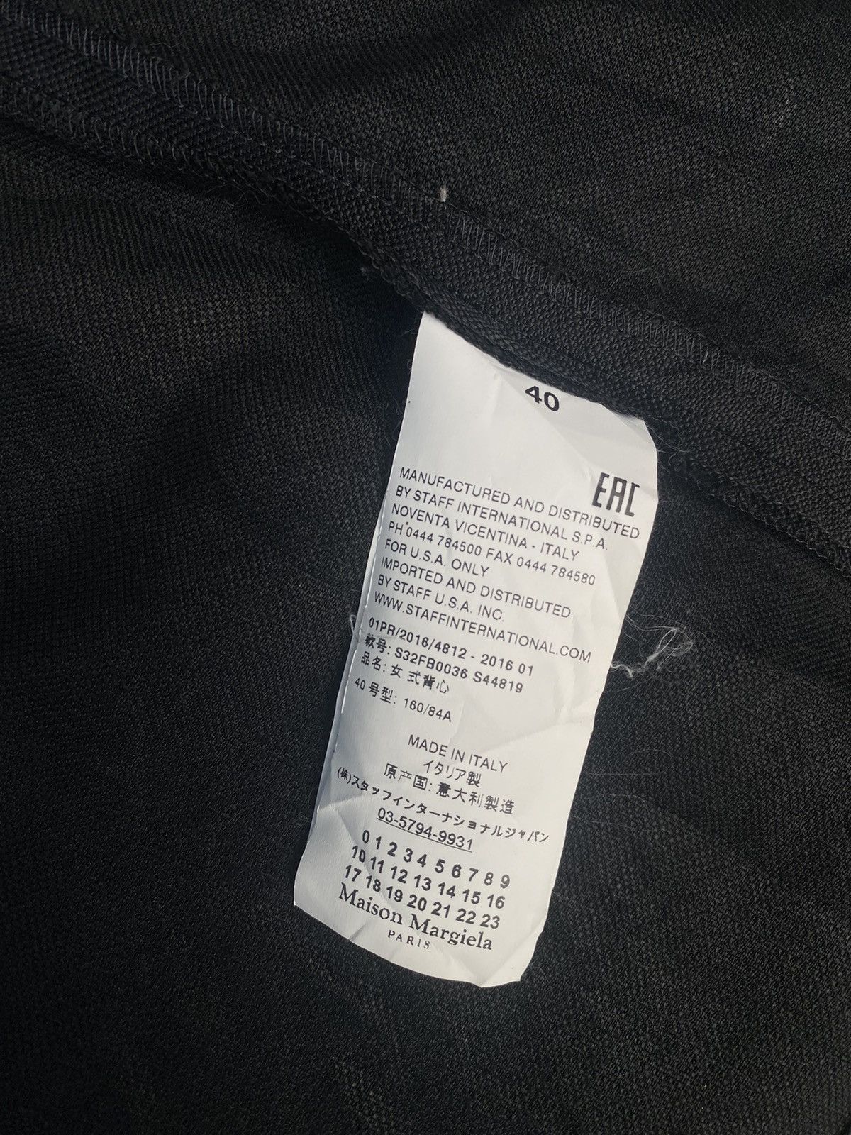 Maison Margiela Maison Margiela Linen/Rayon Sleeve Less Coat Size US M / EU 48-50 / 2 - 7 Thumbnail