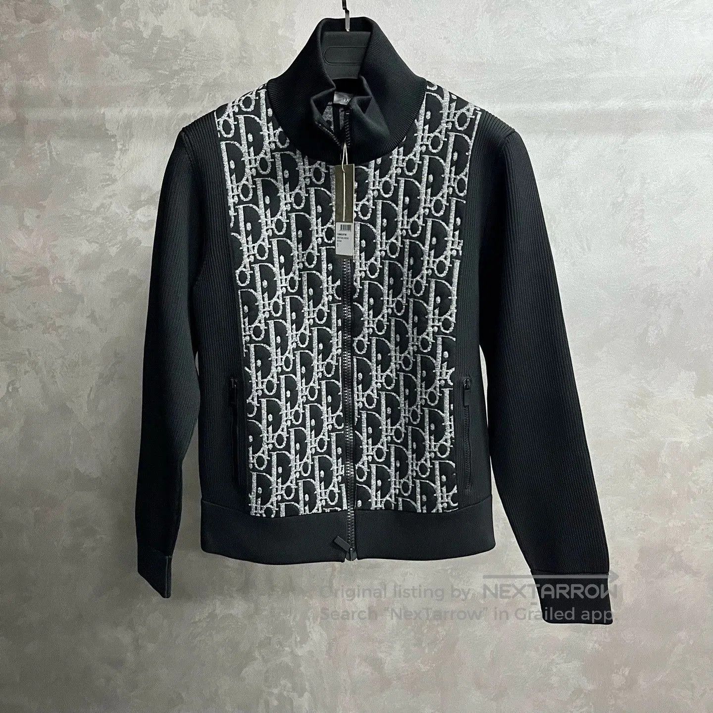 Dior dior black 3D letter knit jacket. Size US S / EU 44-46 / 1 - 1 Thumbnail