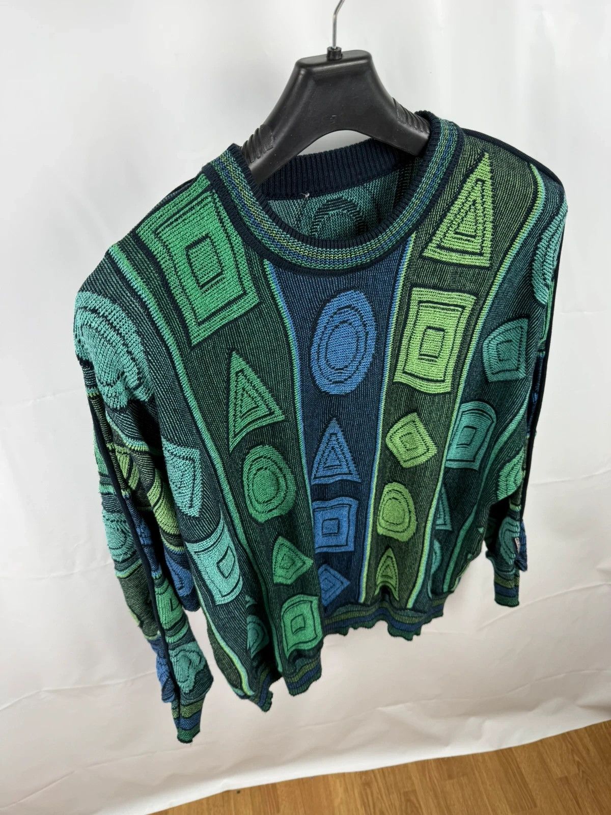 Carlo Colucci Carlo Colucci Vintage Sweater Geometric Knit size 52 Size US L / EU 52-54 / 3 - 4 Thumbnail