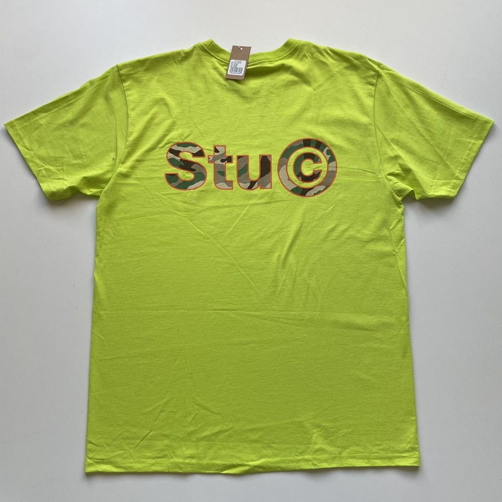 Stussy Stussy Stu C Camo Graphic T Shirt Men's Large KeyLime Rare Size US L / EU 52-54 / 3 - 3 Thumbnail