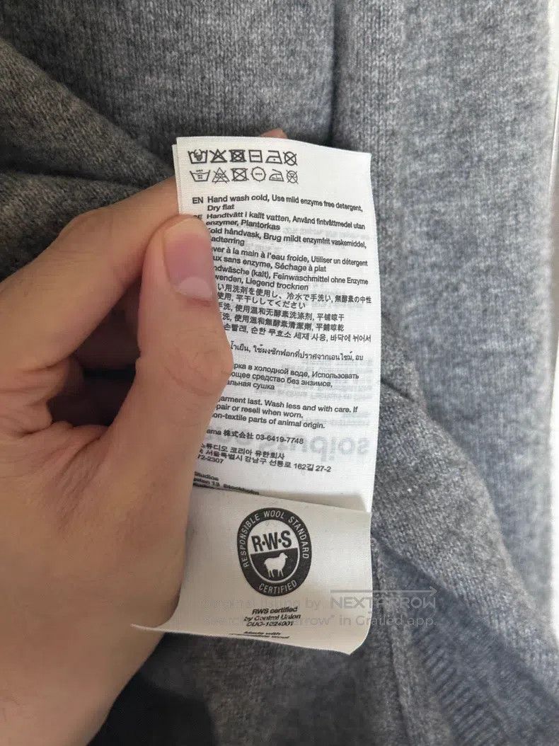 Acne Studios Acne Studios Wool long-sleeve polo shirt, gray Size S / US 4 / IT 40 - 7 Thumbnail