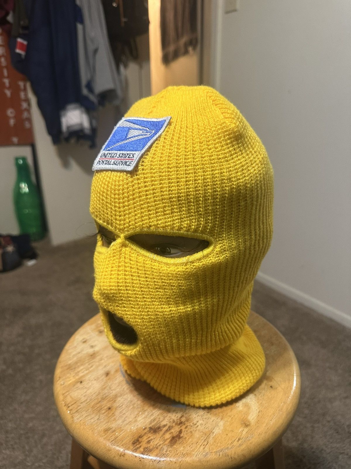Anti Social Social Club Vintage USPS Mailman “triple mustard” ski mask 00s Size ONE SIZE - 6 Thumbnail