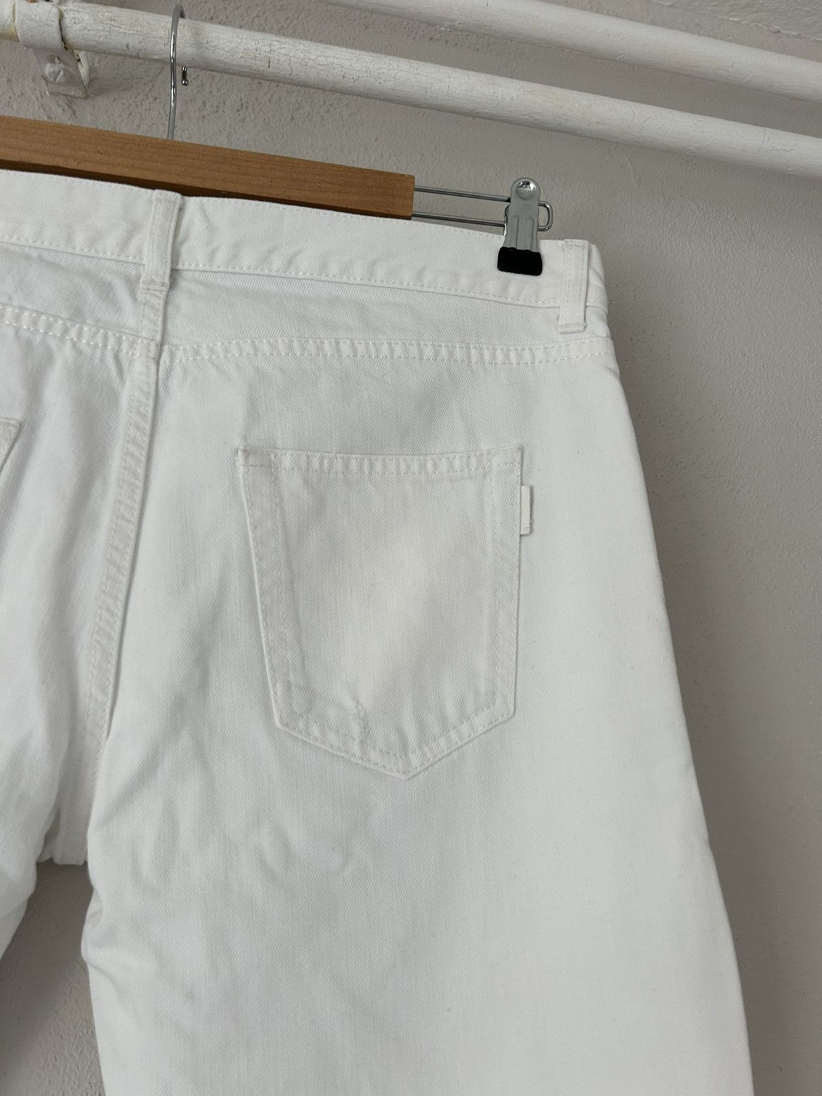 Saint Laurent Paris White Distressed D18 M/SL-LW Jeans Size US 33 - 14 Thumbnail