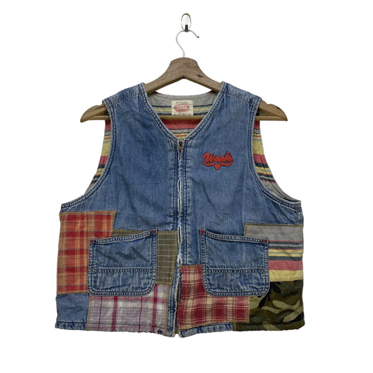 Designer × Japanese Brand Wask By Bebe co ltd Pacthwork Vest Jacket For Kids Size US XS / EU 42 / 0 - 1 Thumbnail