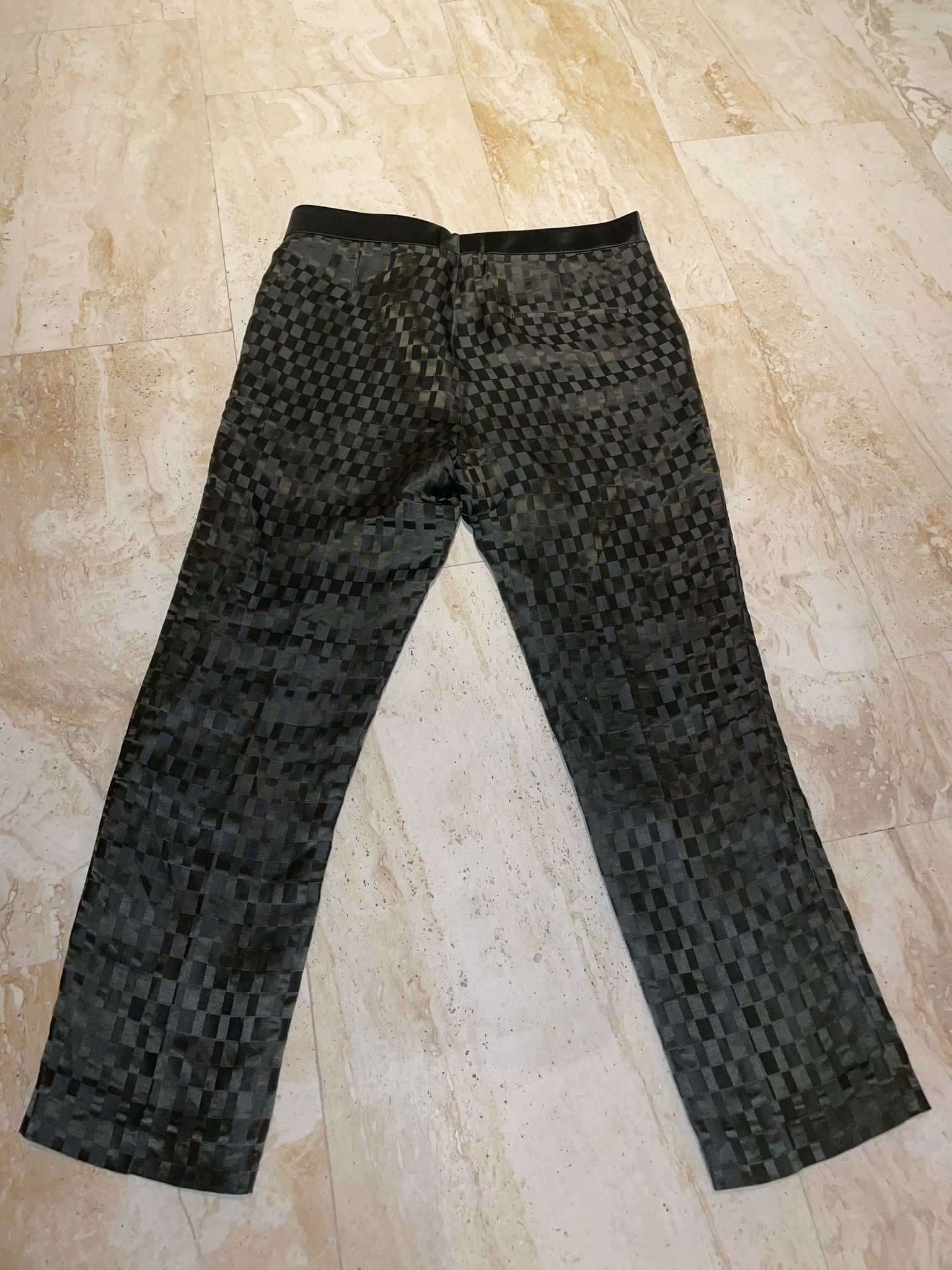 Haider Ackermann Haider Ackermann - SS21 Green Checked Jacquard Trousers Size US 34 / EU 50 - 2 Thumbnail