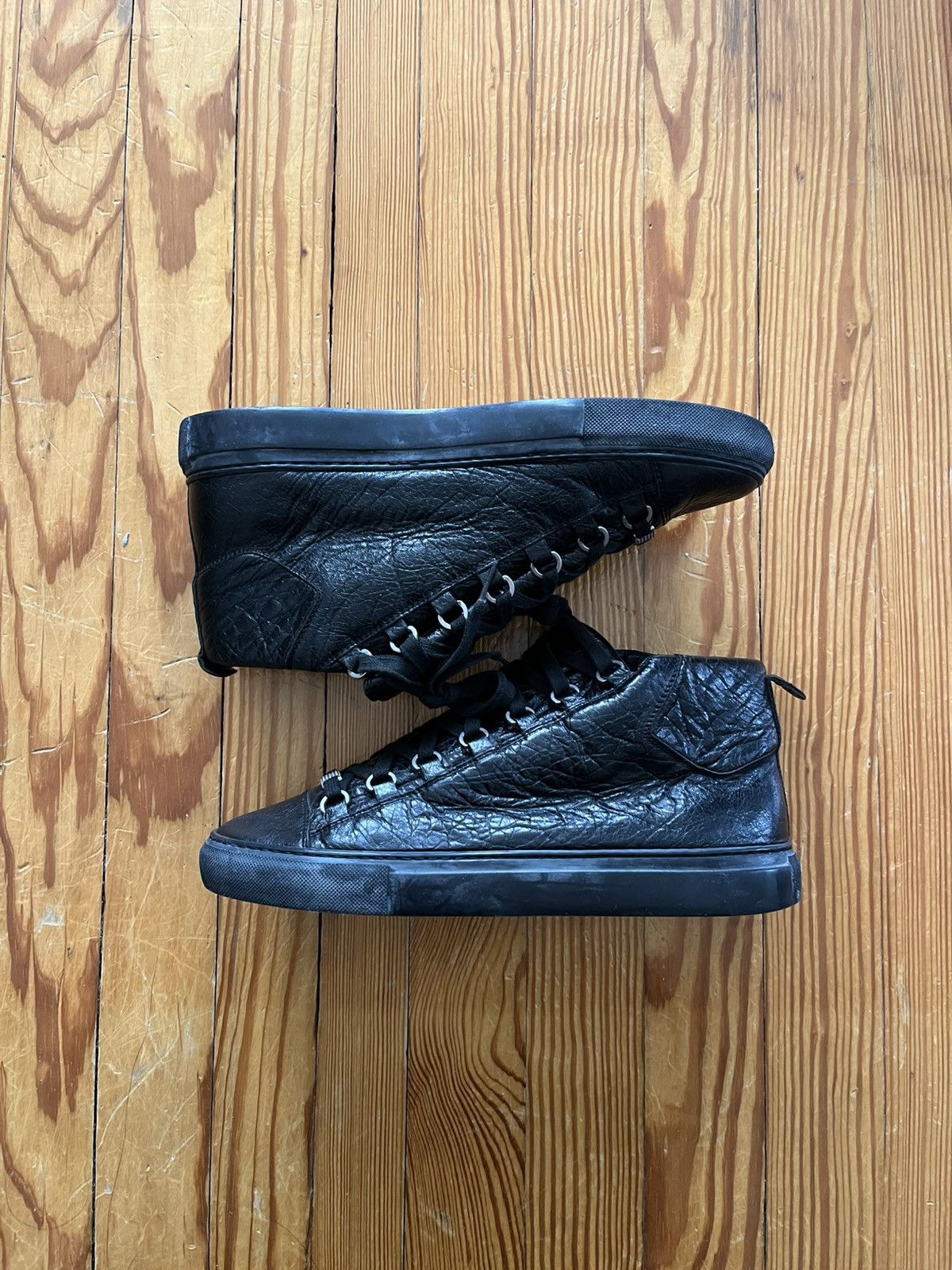 Balenciaga Balenciaga Arena High Leather Black Size US 8 / EU 41 - 2 Thumbnail