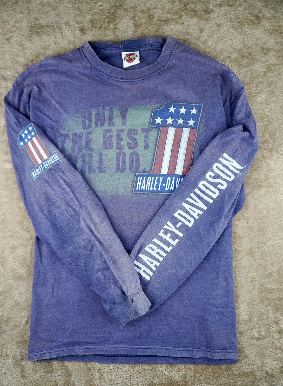 Harley Davidson Vtg Harley Davidson Long Sleeve #1 Frankfurt Germany 2011 Size US L / EU 52-54 / 3 - 1 Thumbnail