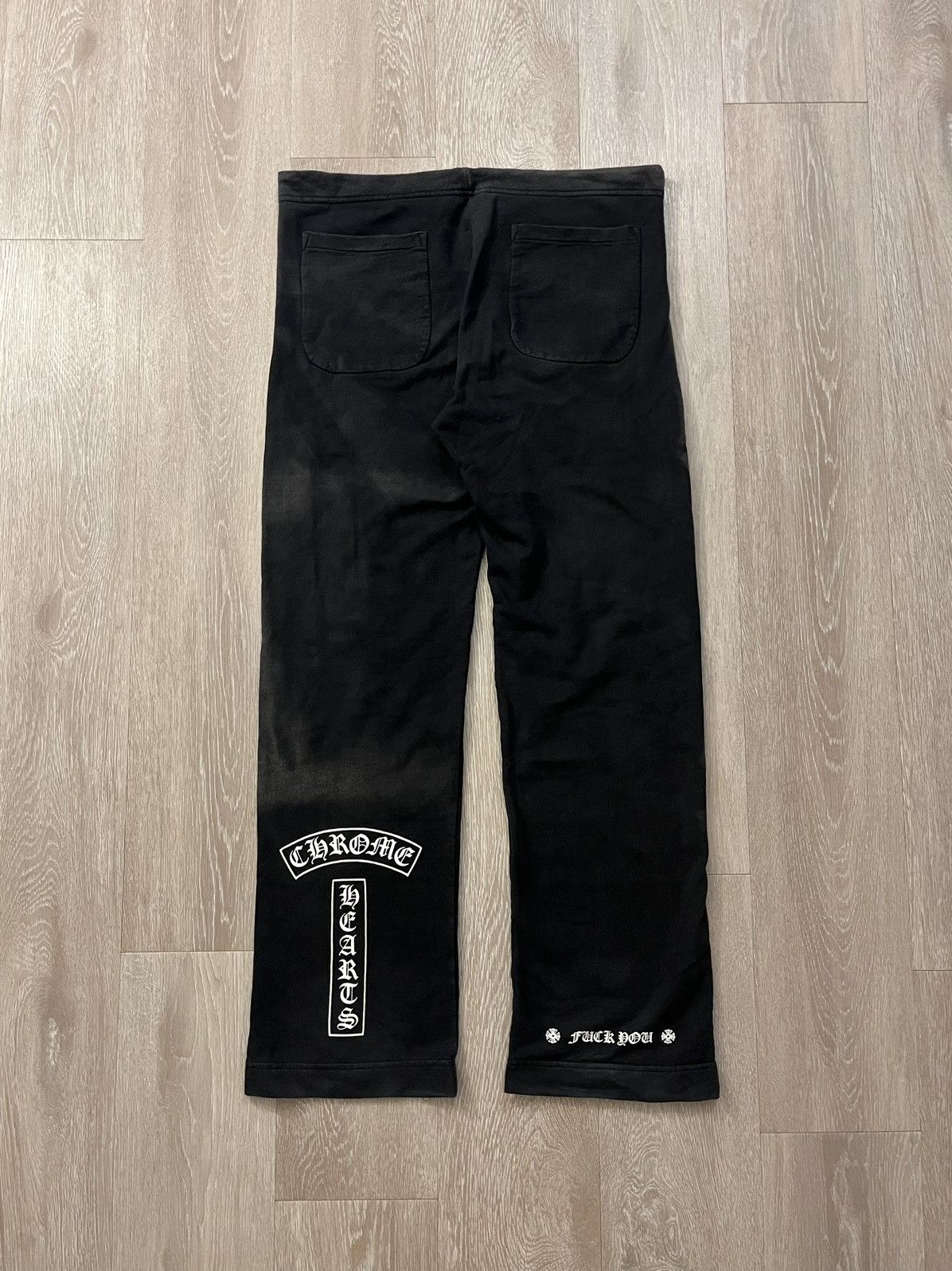 Chrome Hearts 90s Chrome Hearts T Bar Logo Sweatpants Size US 32 / EU 48 - 4 Thumbnail