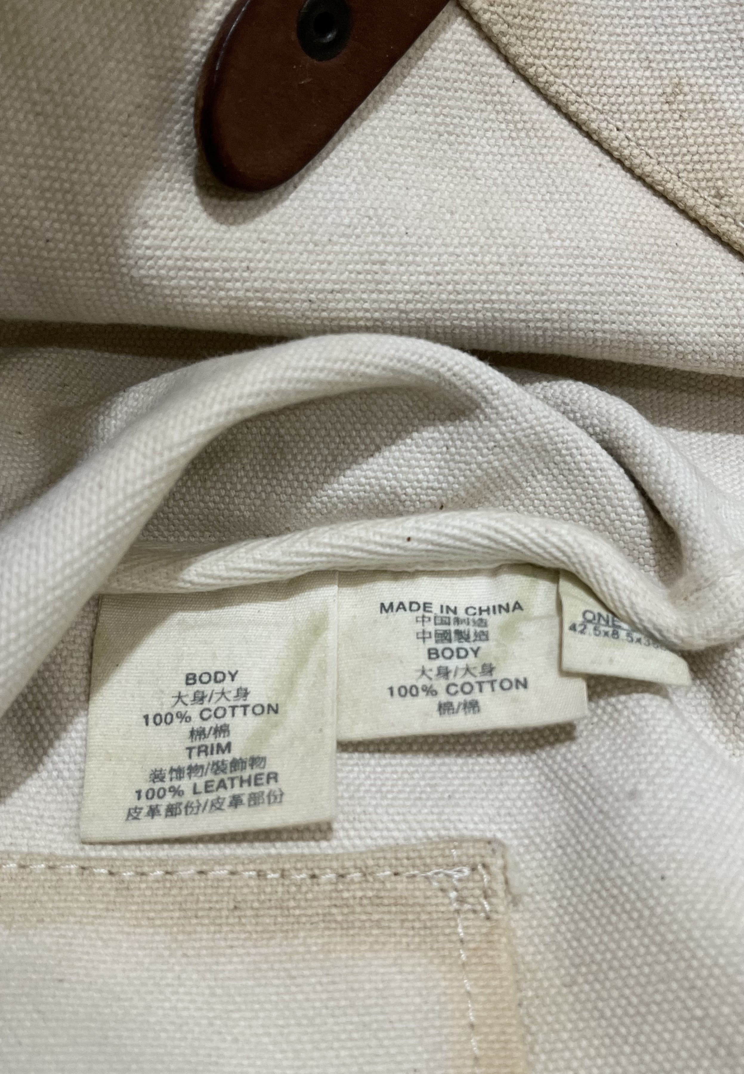 Polo Ralph Lauren Denim And Supply Polo Ralph Lauren Leather Canvas Tote Bag Size ONE SIZE - 6 Thumbnail
