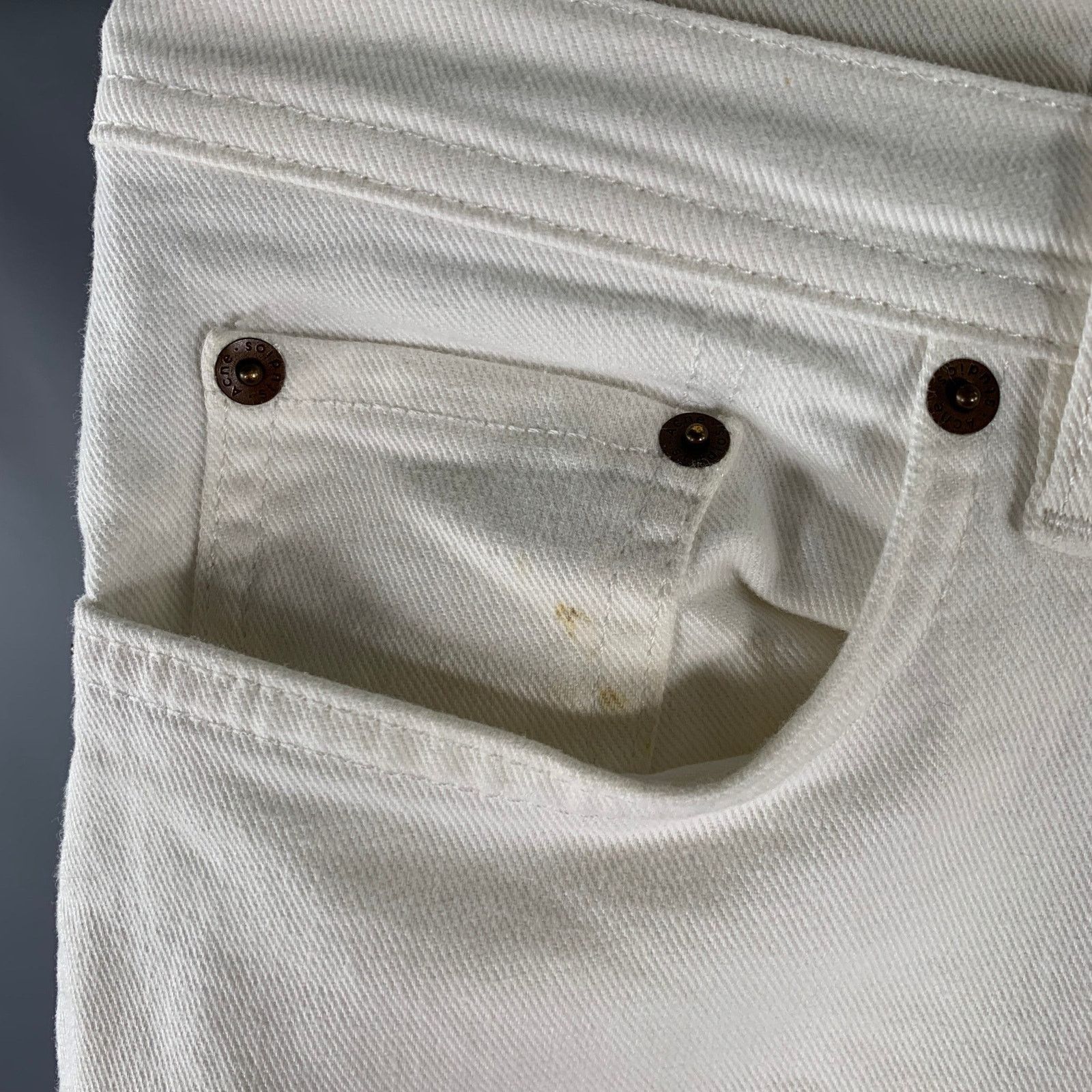 Acne Studios ACNE Size 30 White Cotton Skinny Jeans Size US 30 / EU 46 - 5 Thumbnail
