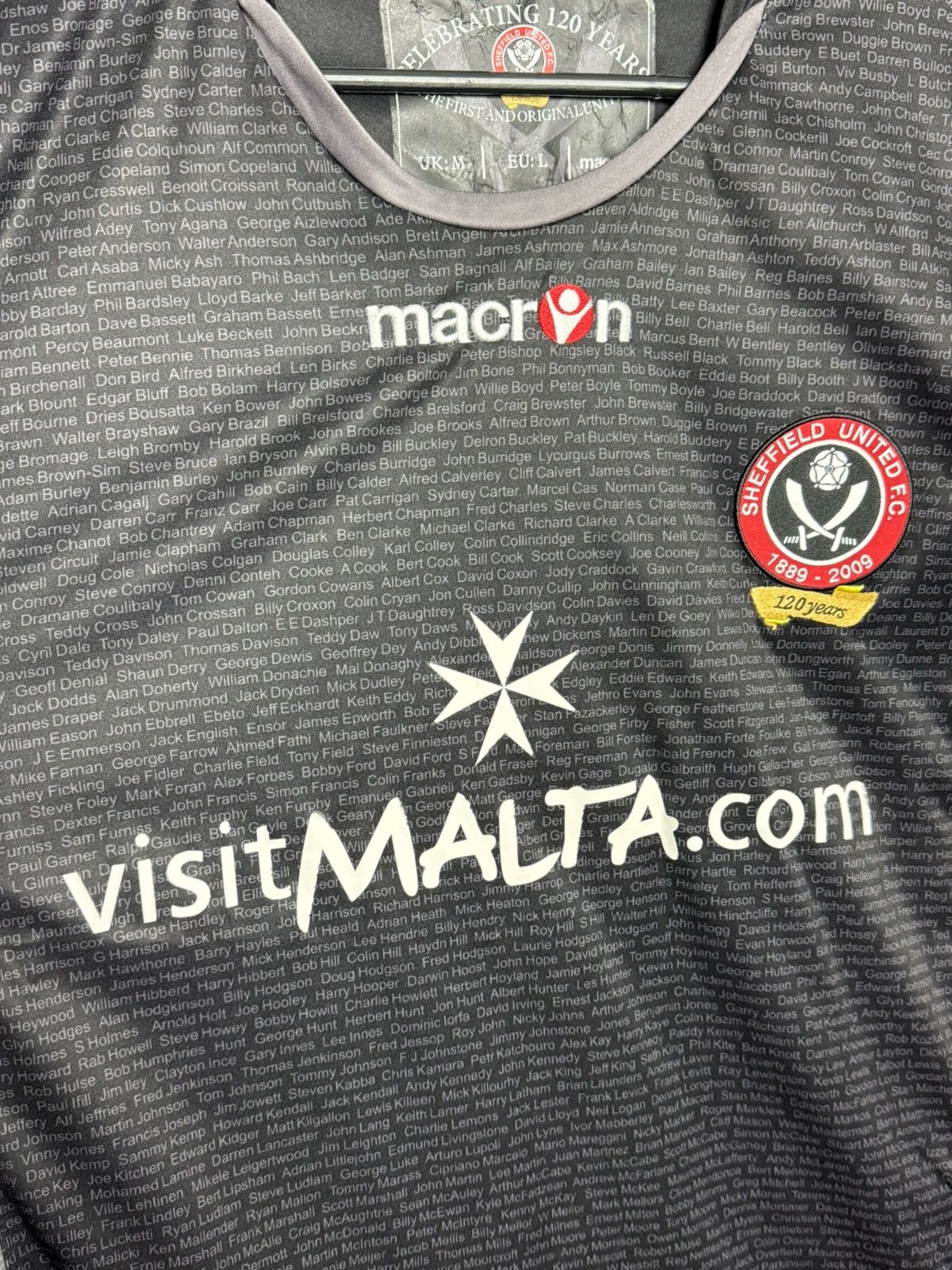 Macron Sheffield United 09/10 Third Football Jersey Size US L / EU 52-54 / 3 - 3 Thumbnail