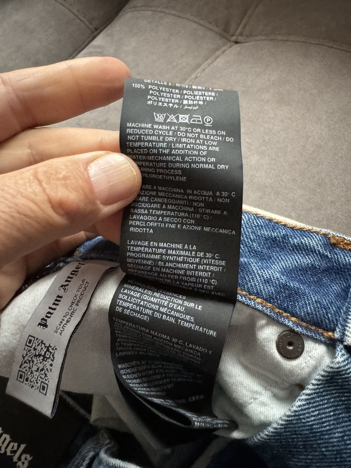 Palm Angels PALM ANGELS men jeans SEE SIZES IN PHOTOS BY TAPE MEASURE Size US 29 - 16 Thumbnail