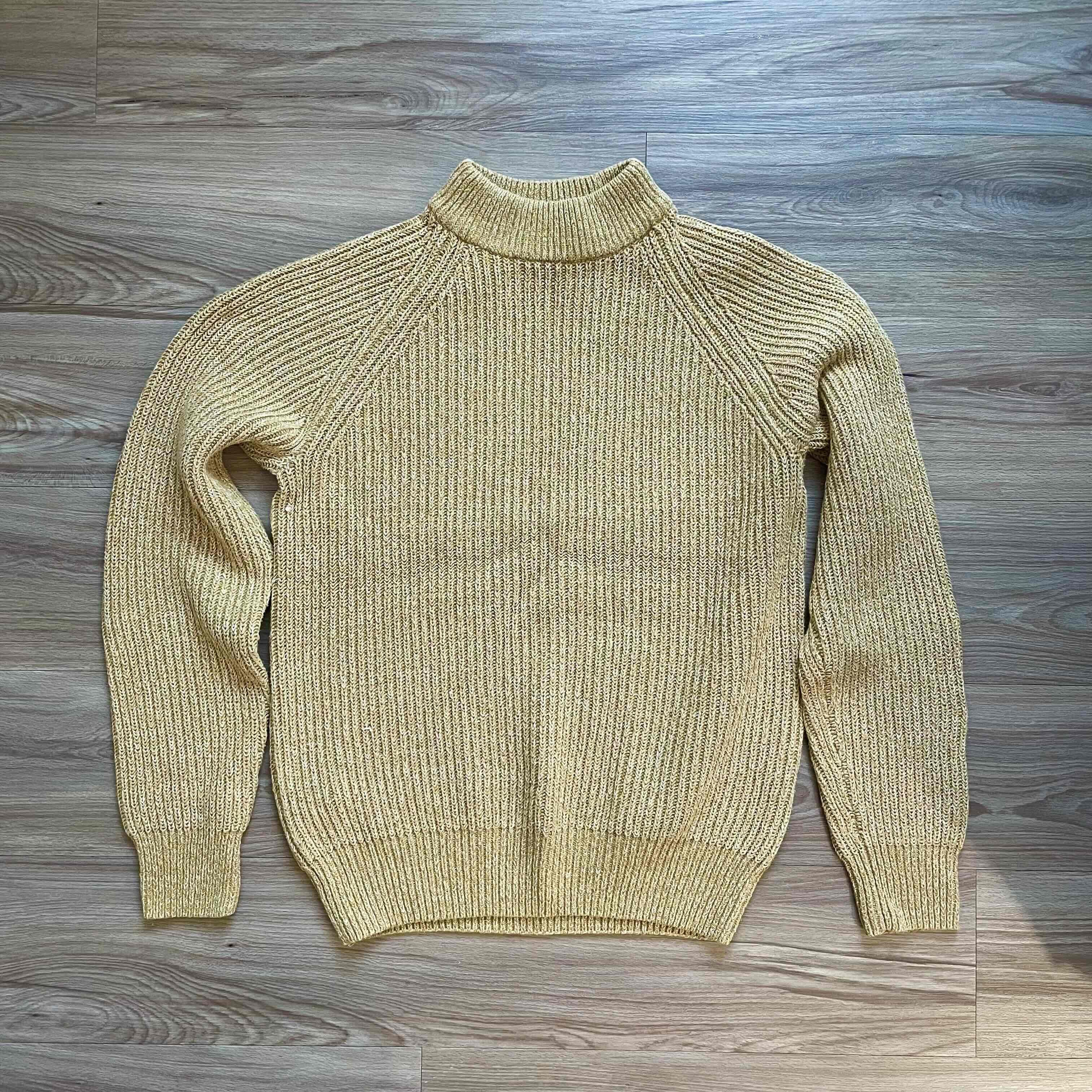 Uniqlo Uniqlo Mock Neck Yellow Sweater Size US S / EU 44-46 / 1 - 1 Thumbnail