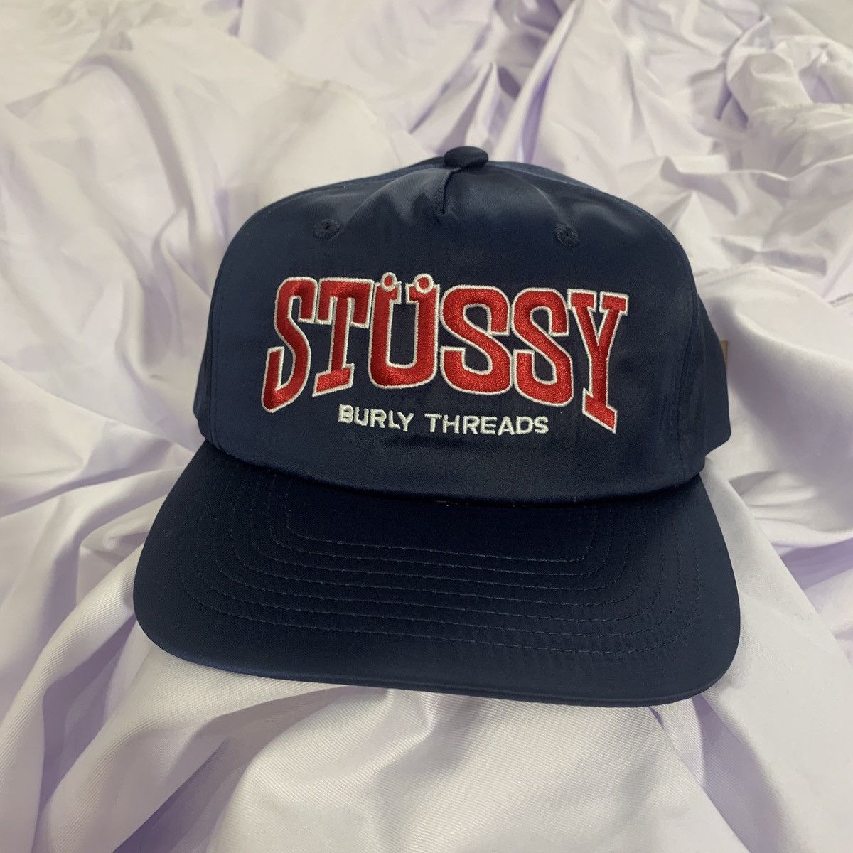 Stussy Stussy Burly Threads Cap Navy Size ONE SIZE - 1 Thumbnail