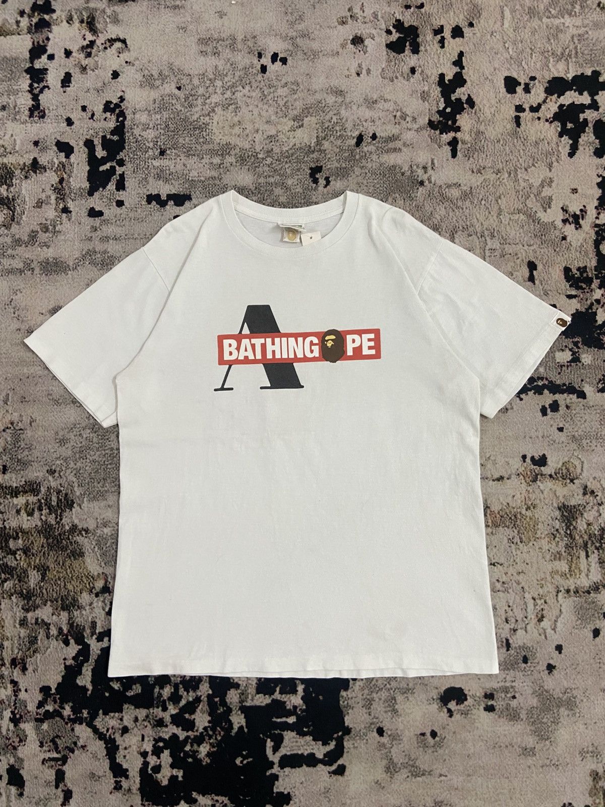 Bape BAPE “A Bathing Ape” Box Logo A Tee – Made in Japan (L) Size US L / EU 52-54 / 3 - 1 Thumbnail