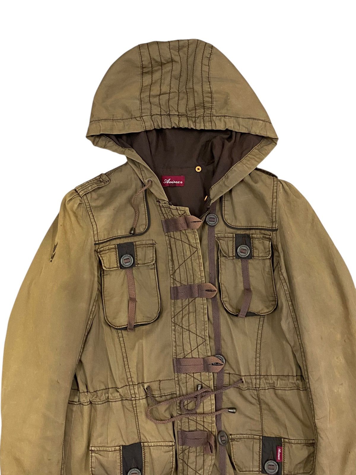 Avirex Vtg Avirex Military Cargo Jacket Parka Size M / US 6-8 / IT 42-44 - 3 Thumbnail