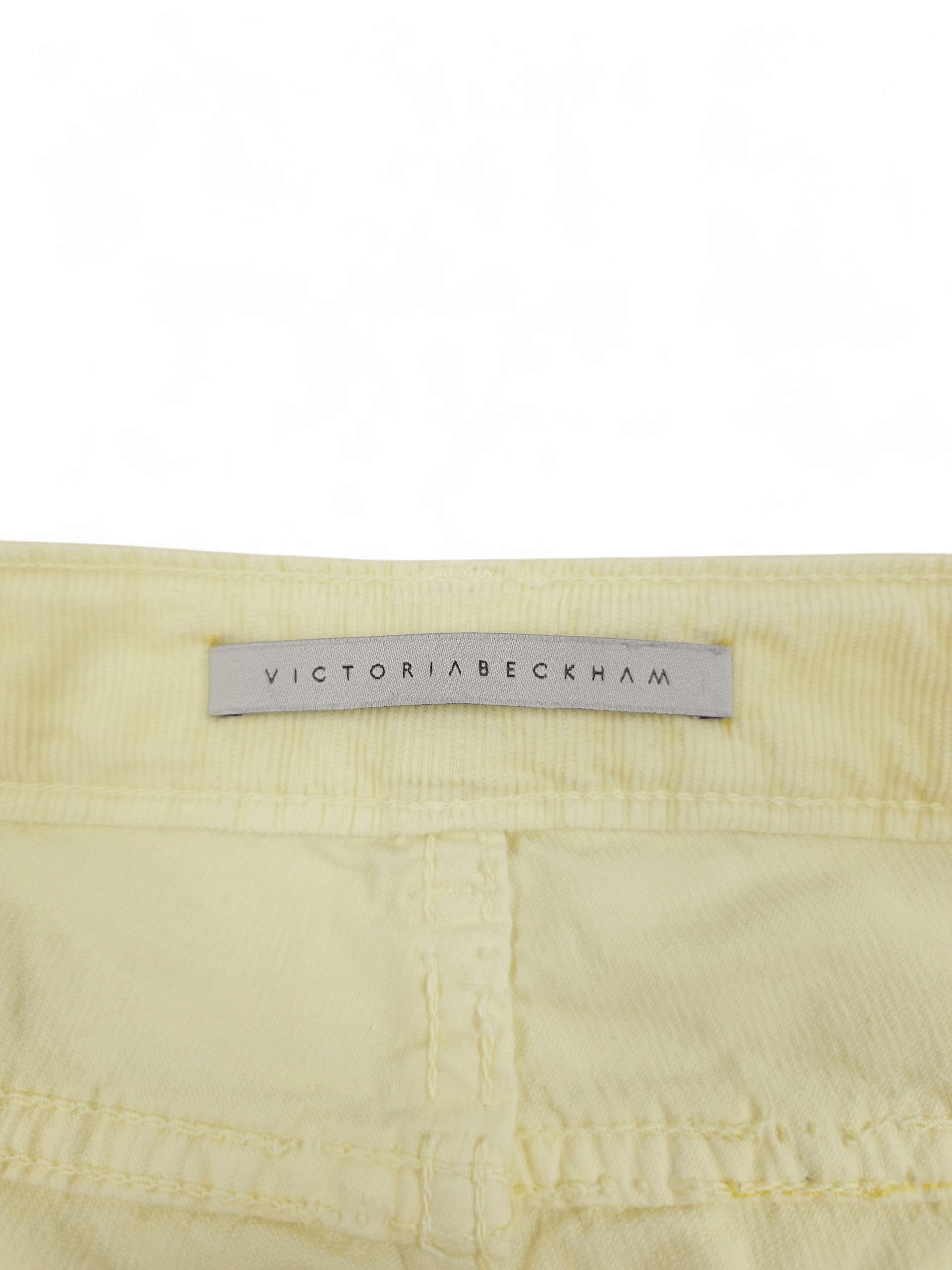 Hysteric Glamour 💎 Victoria Beckham Corduroy Cream Skinny Pants Trousers Size 27" / US 4 / IT 40 - 8 Thumbnail