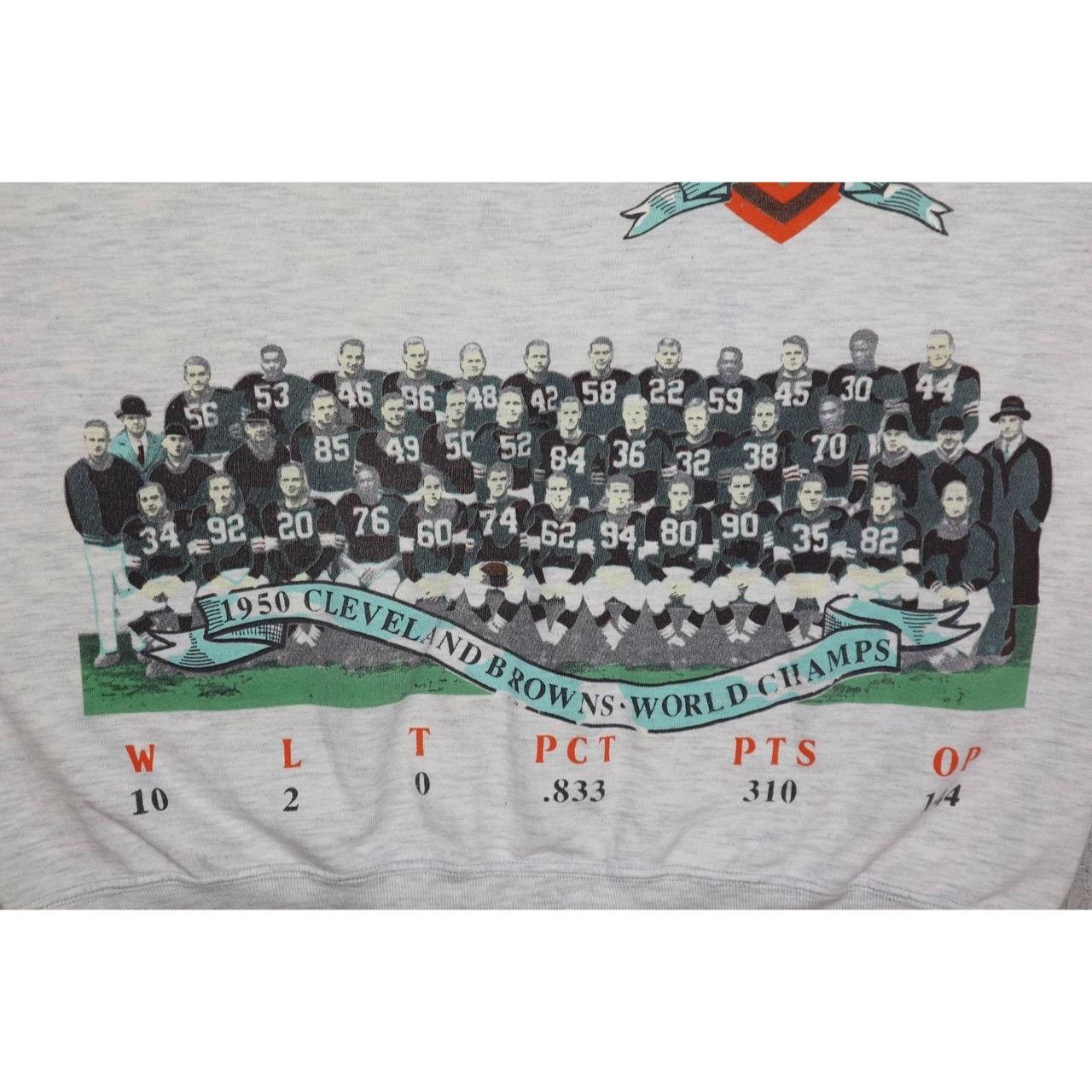 Vintage Vintage Long Gone Cleveland Browns NFL Crewneck Sweatshirt Size US L / EU 52-54 / 3 - 10 Thumbnail