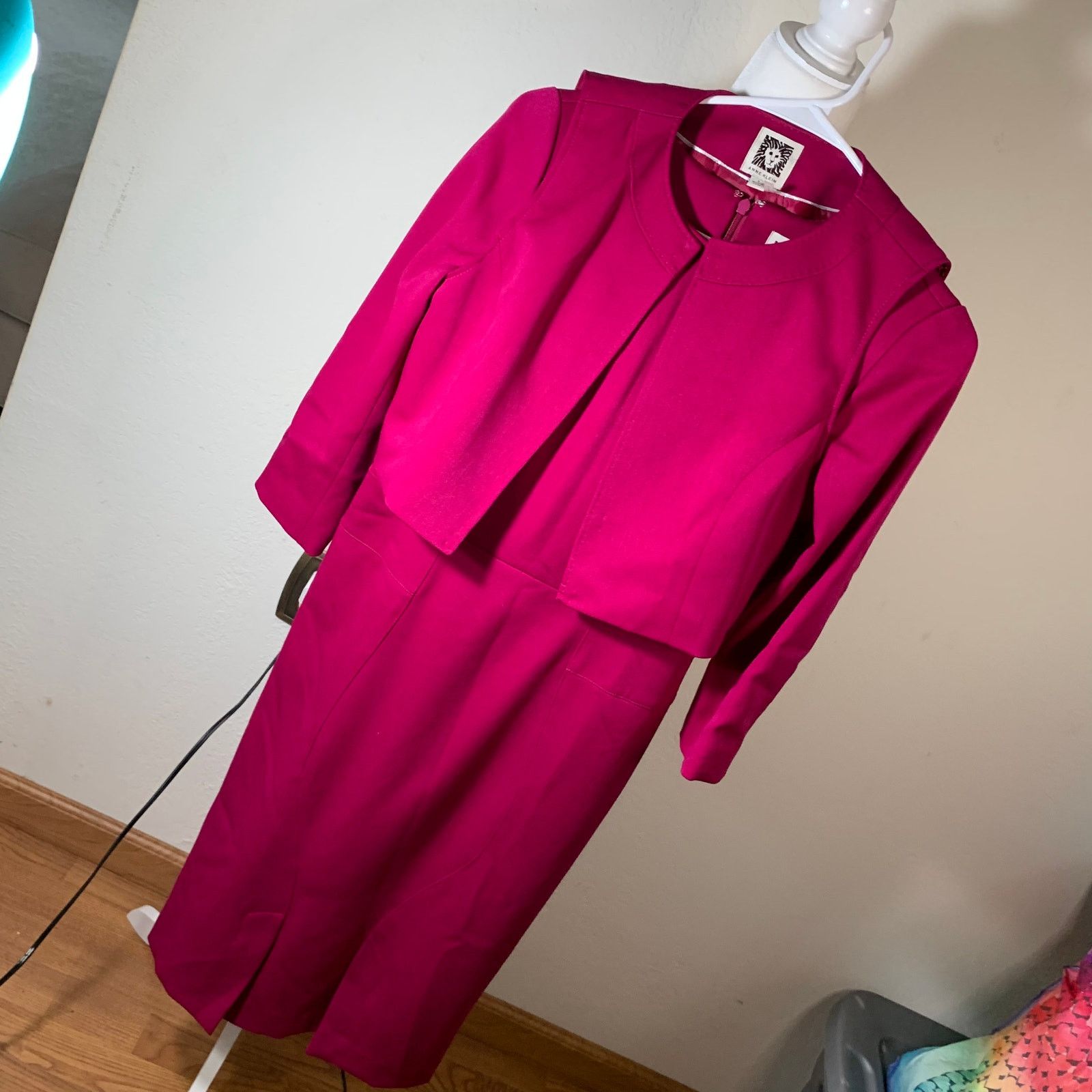 Anne Klein Anne Klein Women's Pink Dress + Vest Size 2 Size XS / US 0-2 / IT 36-38 - 6 Thumbnail
