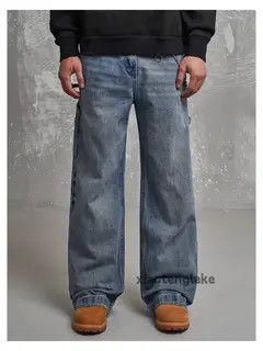 VIBE washed faded double knee carpenter cargo jeans Size US 30 / EU 46 - 6 Thumbnail