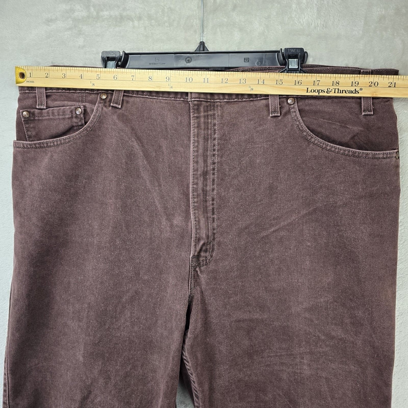 Levi's Vtg Levis 540 Jeans 44x30 (Fits 42x27) Brown Tab USA Made Size US 42 / EU 58 - 11 Thumbnail