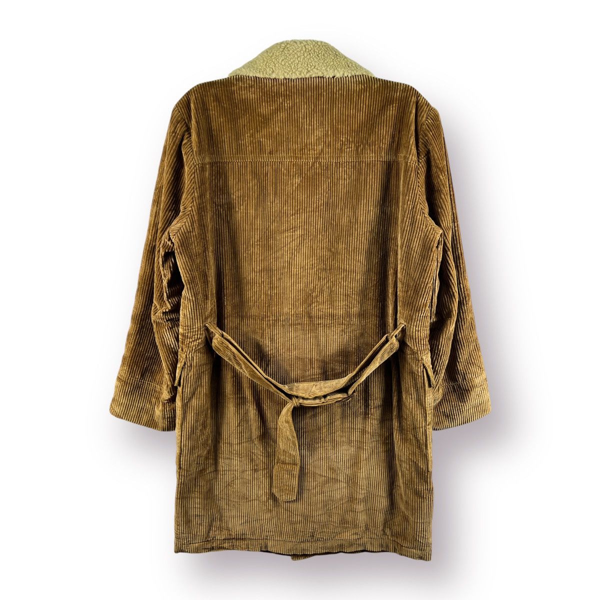 Japanese Brand Unknown Corduroy Shearling Trench Coat Size US S / EU 44-46 / 1 - 12 Thumbnail