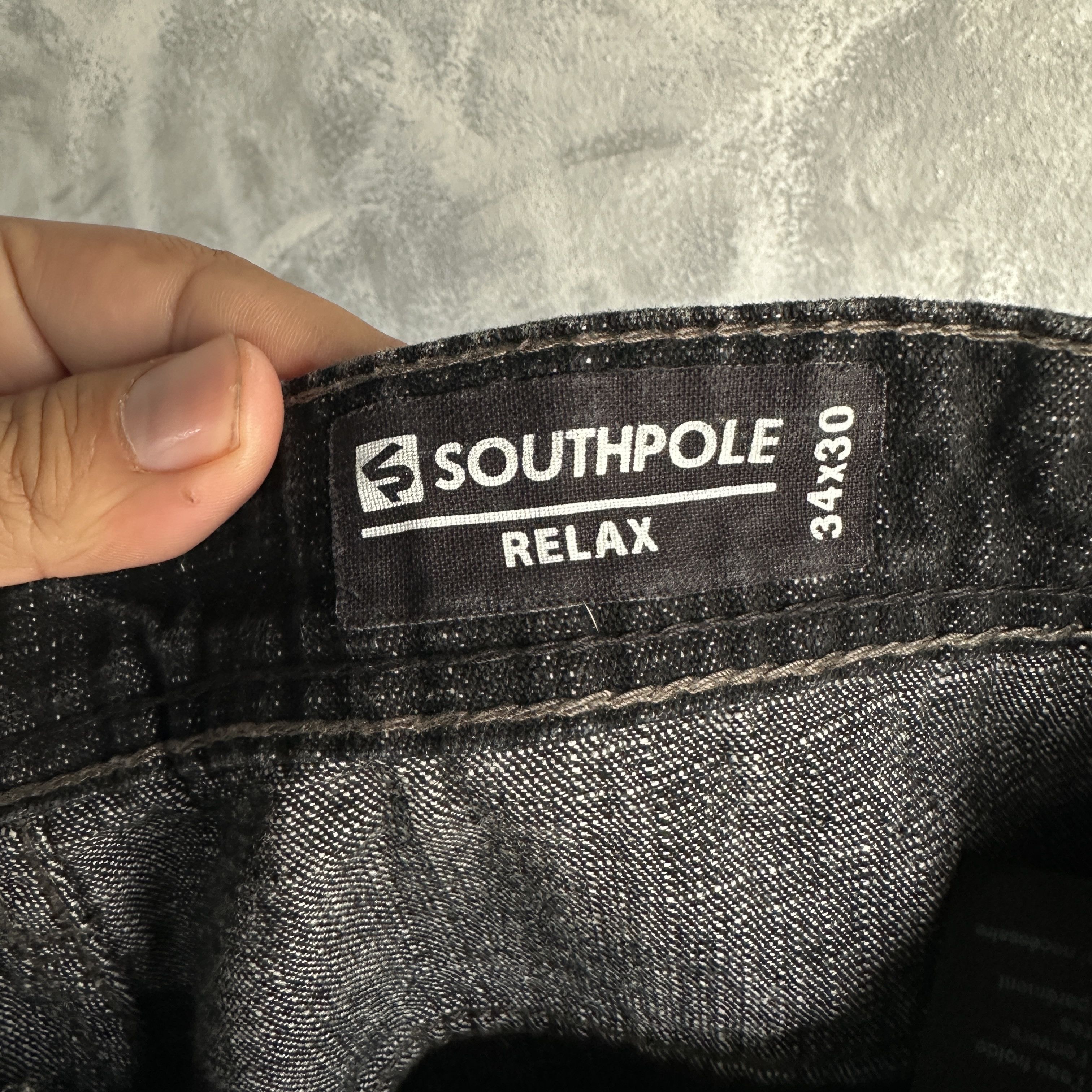 Southpole Vtg Southpole Jeans Mens Black Denim Pants Y2K Baggy Relaxed Size US 34 / EU 50 - 10 Thumbnail