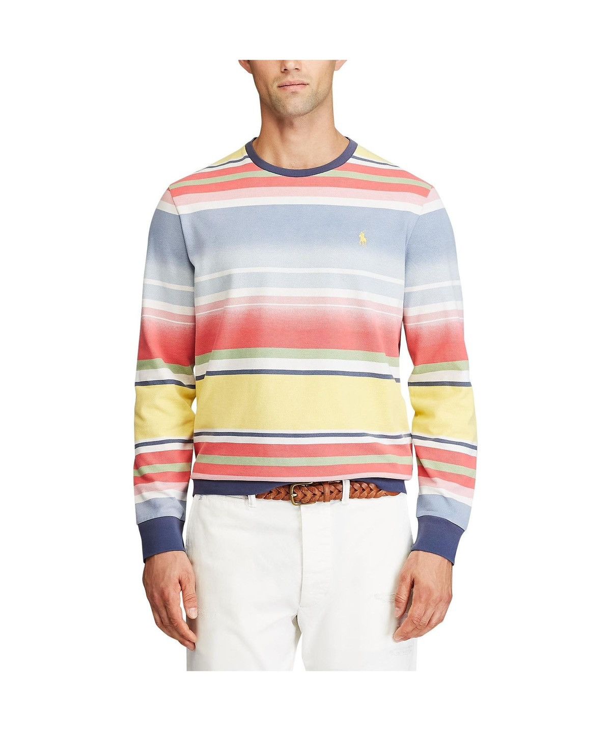 Polo Ralph Lauren Polo Ralph Lauren Mens Multicolor Striped Long Sleeve TShirt Size US M / EU 48-50 / 2 - 2 Thumbnail