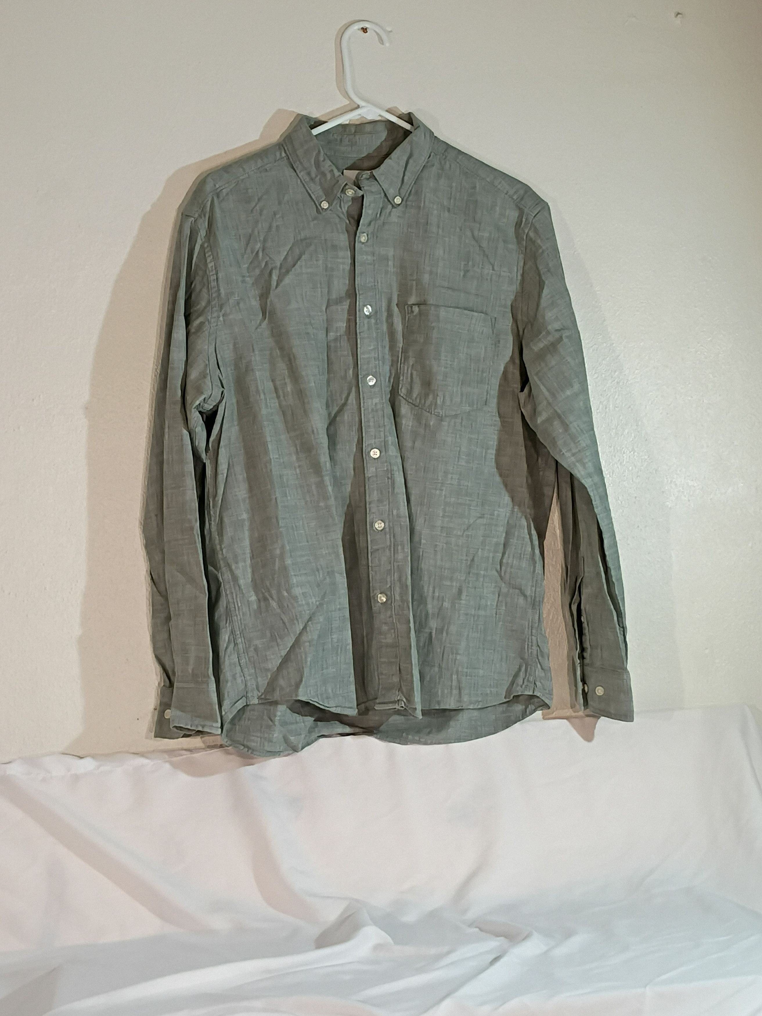 Sonoma Men's Sonoma Button Up Long Sleeve Shirt, Green/Size L Size US L / EU 52-54 / 3 - 1 Thumbnail