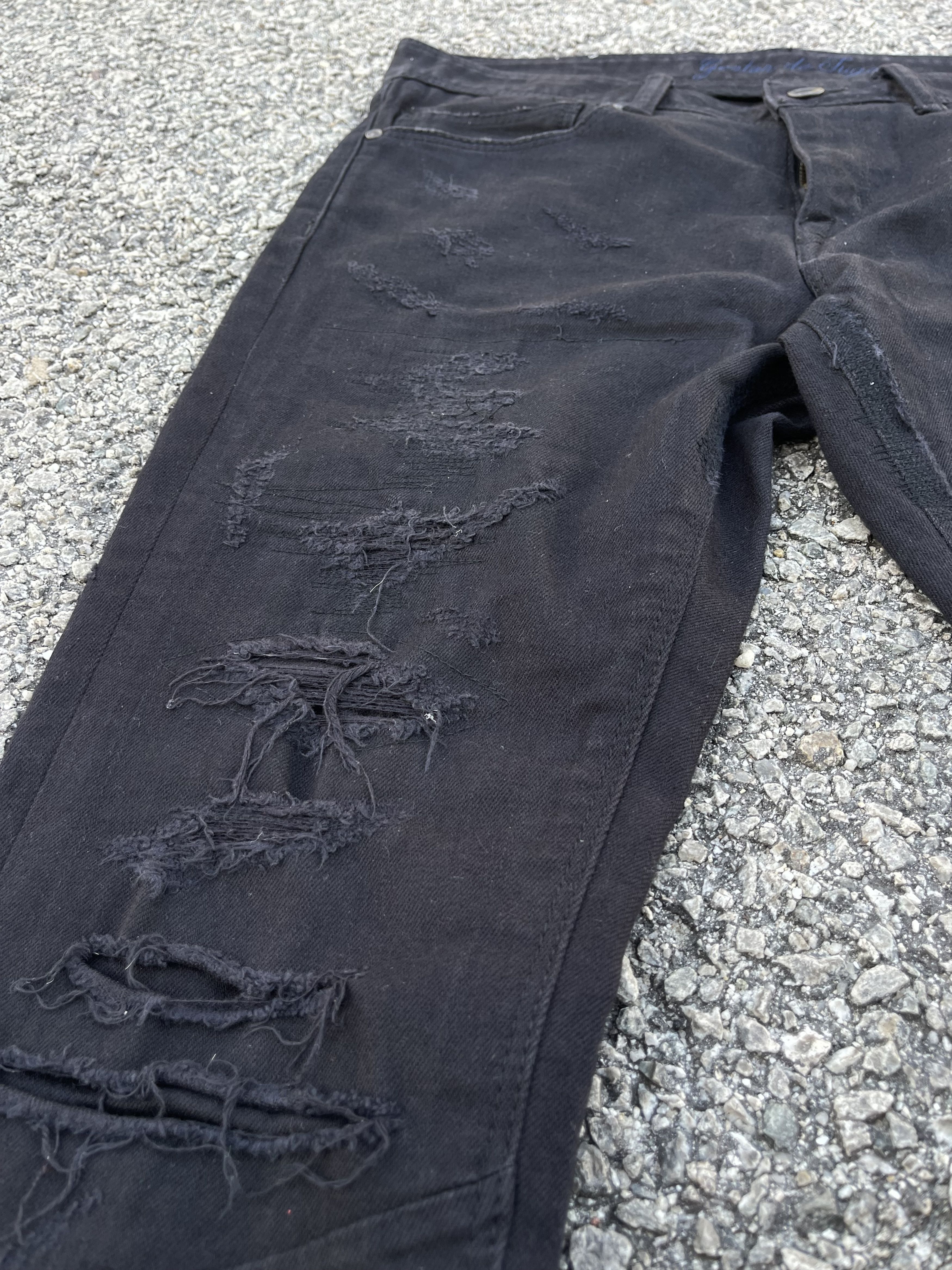GOSTAR DE FUGA × If Six Was Nine × Le Grande Bleu (L.G.B.) Gostar de fuga Rip Off Distressed Travis Scott Size US 31 - 21 Thumbnail