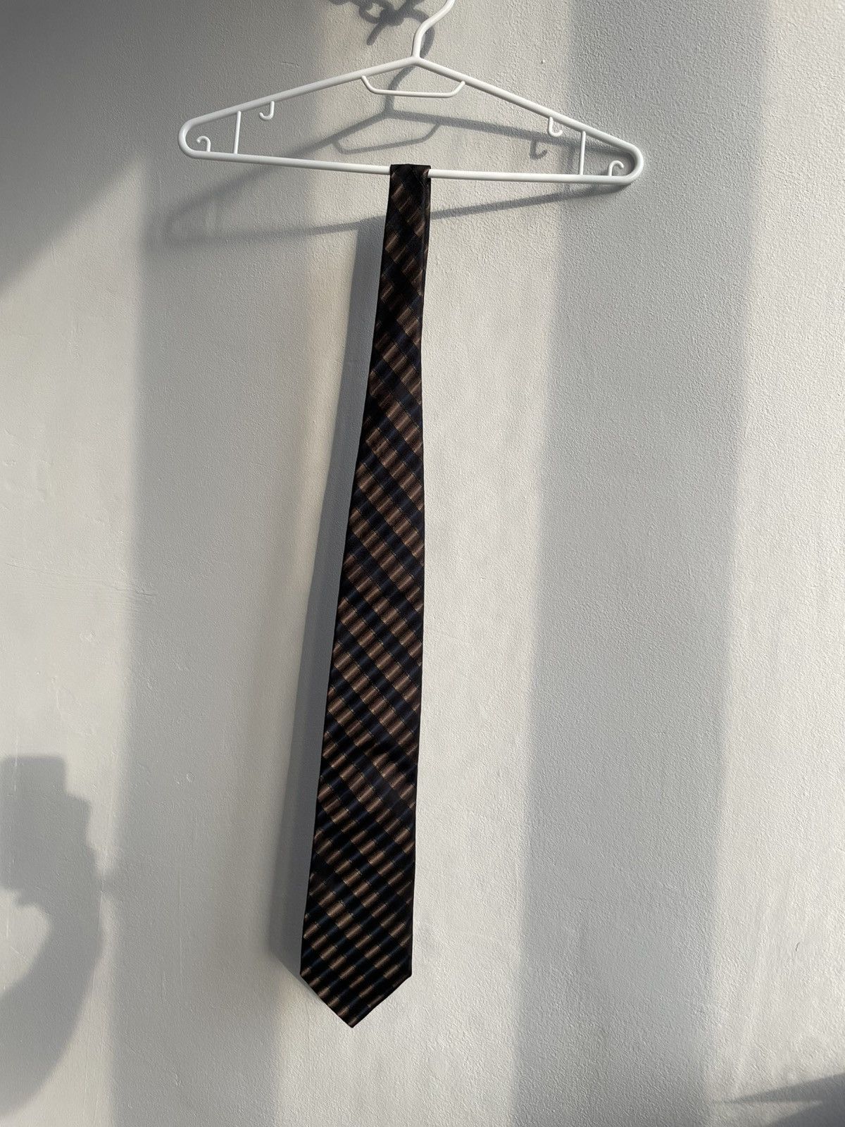 Dolce & Gabbana Dolce & Gabbana DG Men's Silk Brown Black Tie Cravatte Size ONE SIZE - 16 Thumbnail