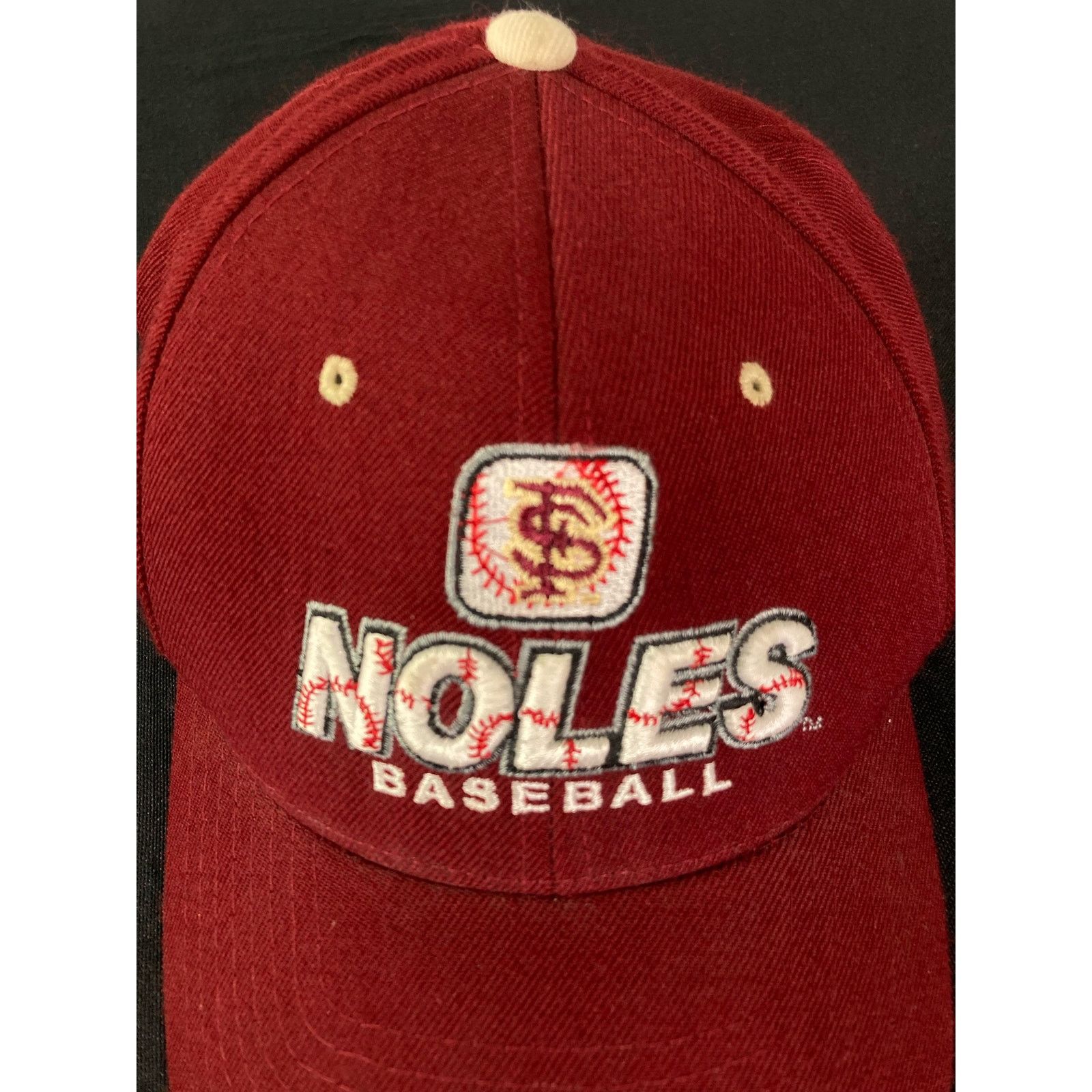 Zephyr NCAA Wool Seminoles Noles Baseball Hat Red One Size Size ONE SIZE - 3 Thumbnail