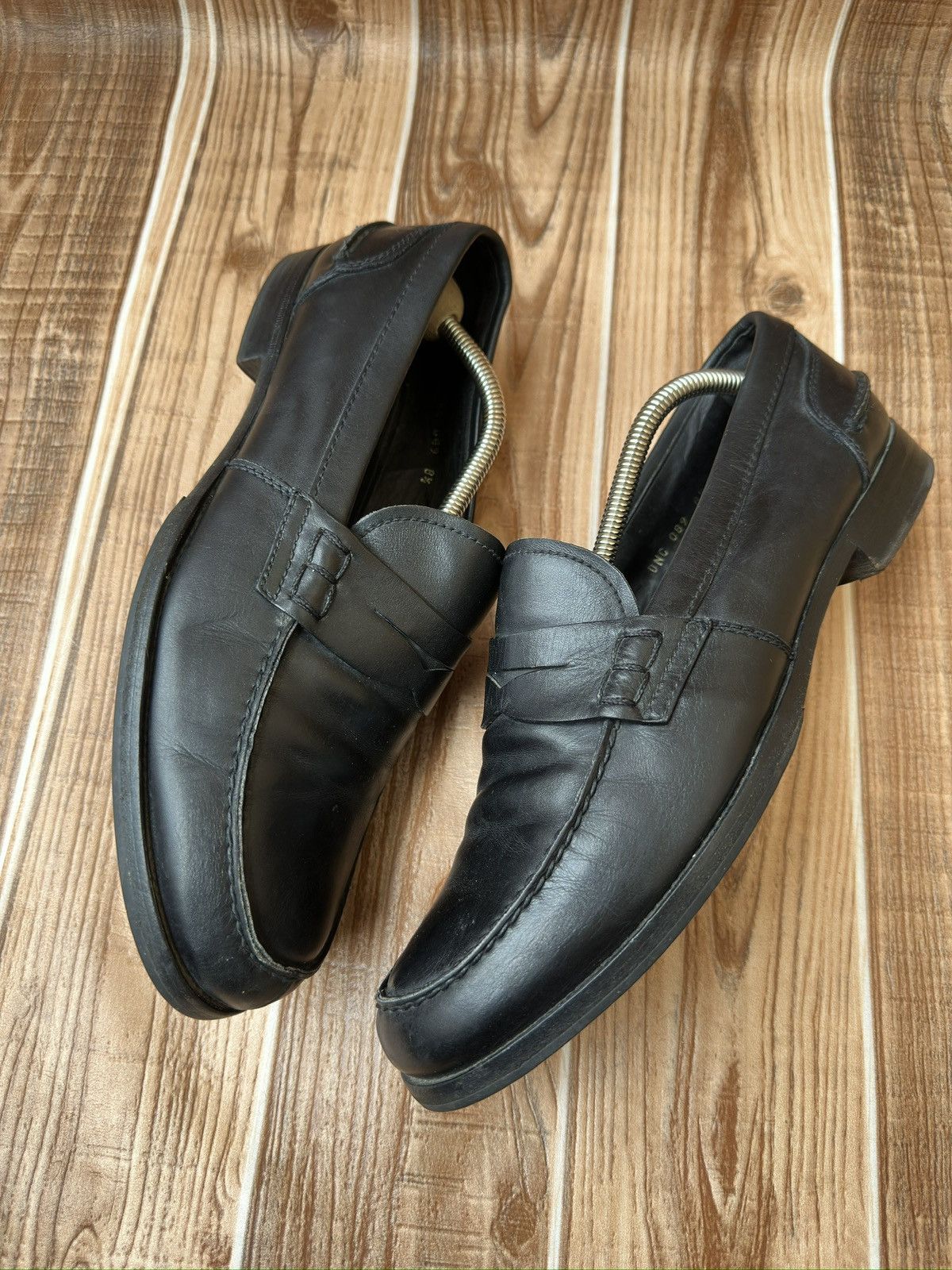 Miu Miu Miu Miu by Prada Black Penny Leather Loafers Size US 9.5 / EU 42-43 - 6 Thumbnail