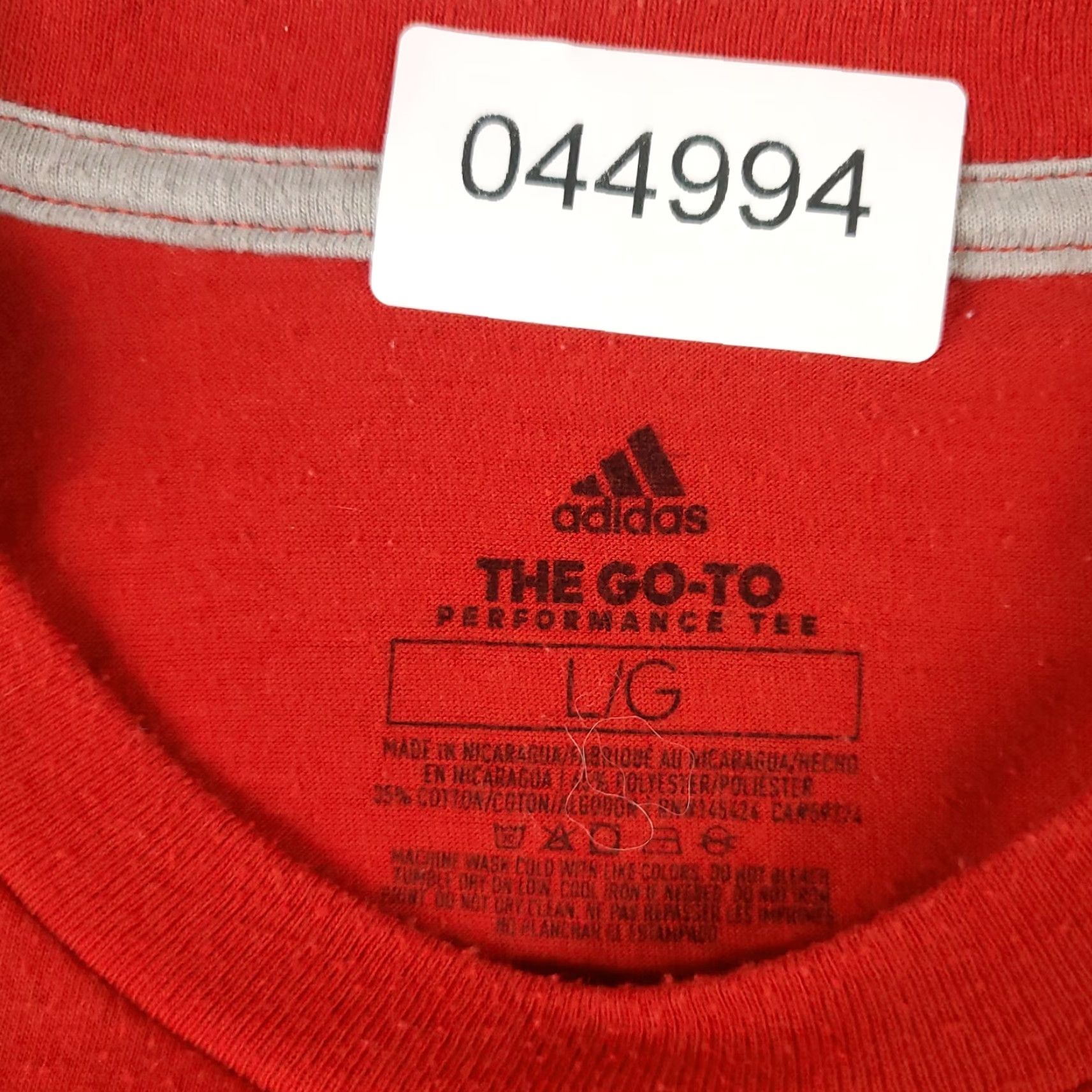 Adidas VINTAGE? No. Adidas T Shirt Mens Large Red Logo Casual Short Sleeve Adult L Red Logo Classic Sports Shirt Mens L Red Adidas Size US L / EU 52-54 / 3 - 8 Thumbnail