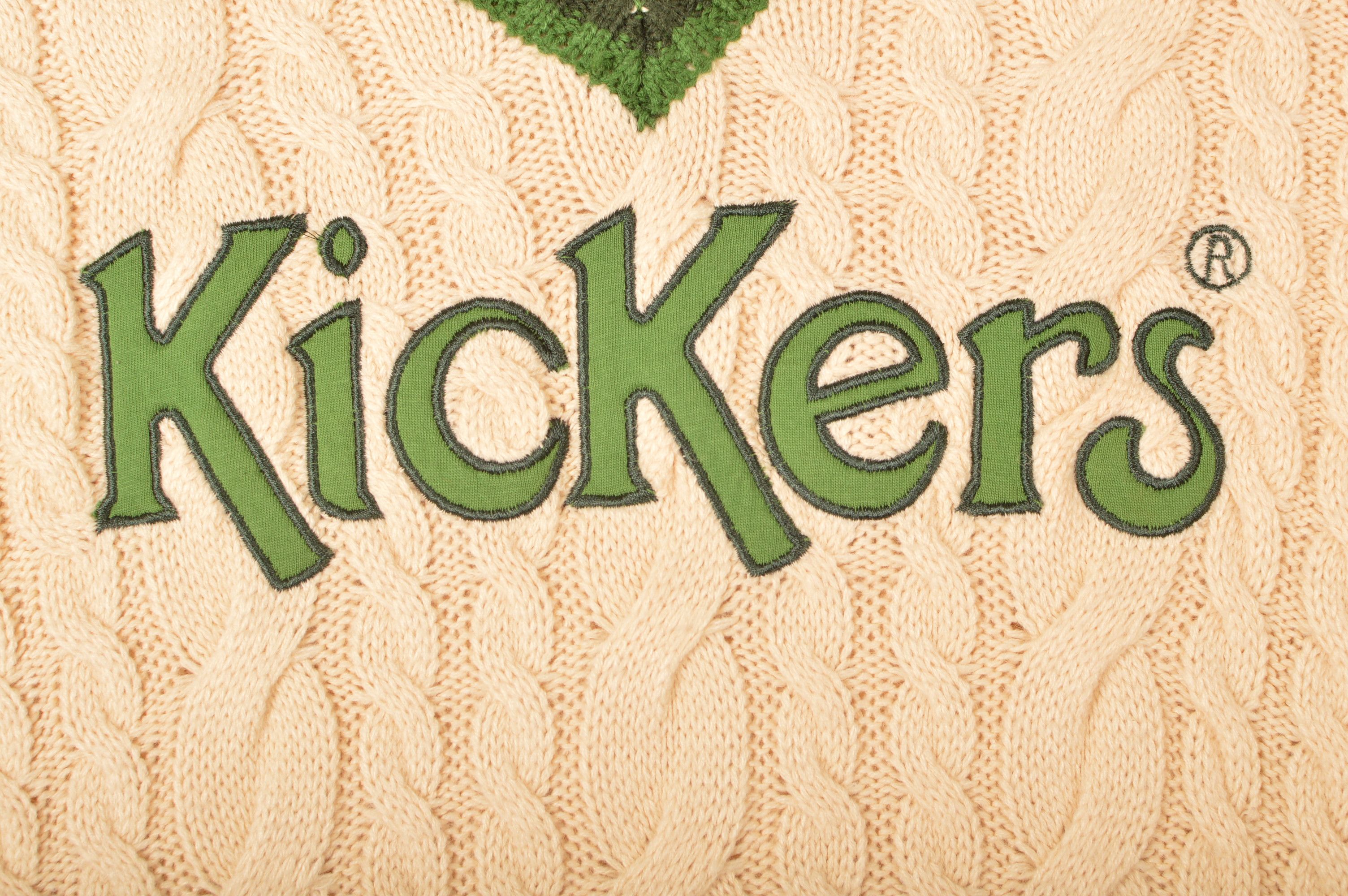 Kickers × Vintage Kickers Vintage Cable Knit Pullover V-Neck Sweater Size US XS / EU 42 / 0 - 2 Thumbnail