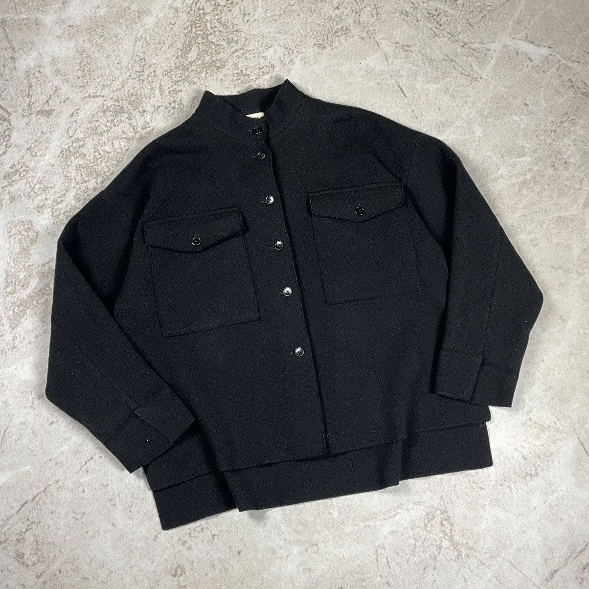 Barena × Barena Venezia Barena Venezia Men's Oversize Wool Uncut Overshirt Sweater Size US L / EU 52-54 / 3 - 3 Thumbnail