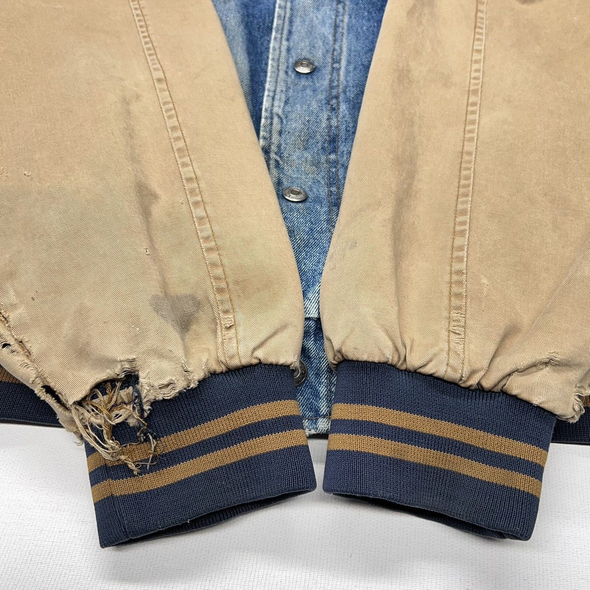 Dunbrooke × Vintage VTG Dunbrooke Denim Jacket Jersey State Police Jean Varsity Size US XXL / EU 58 / 5 - 9 Thumbnail