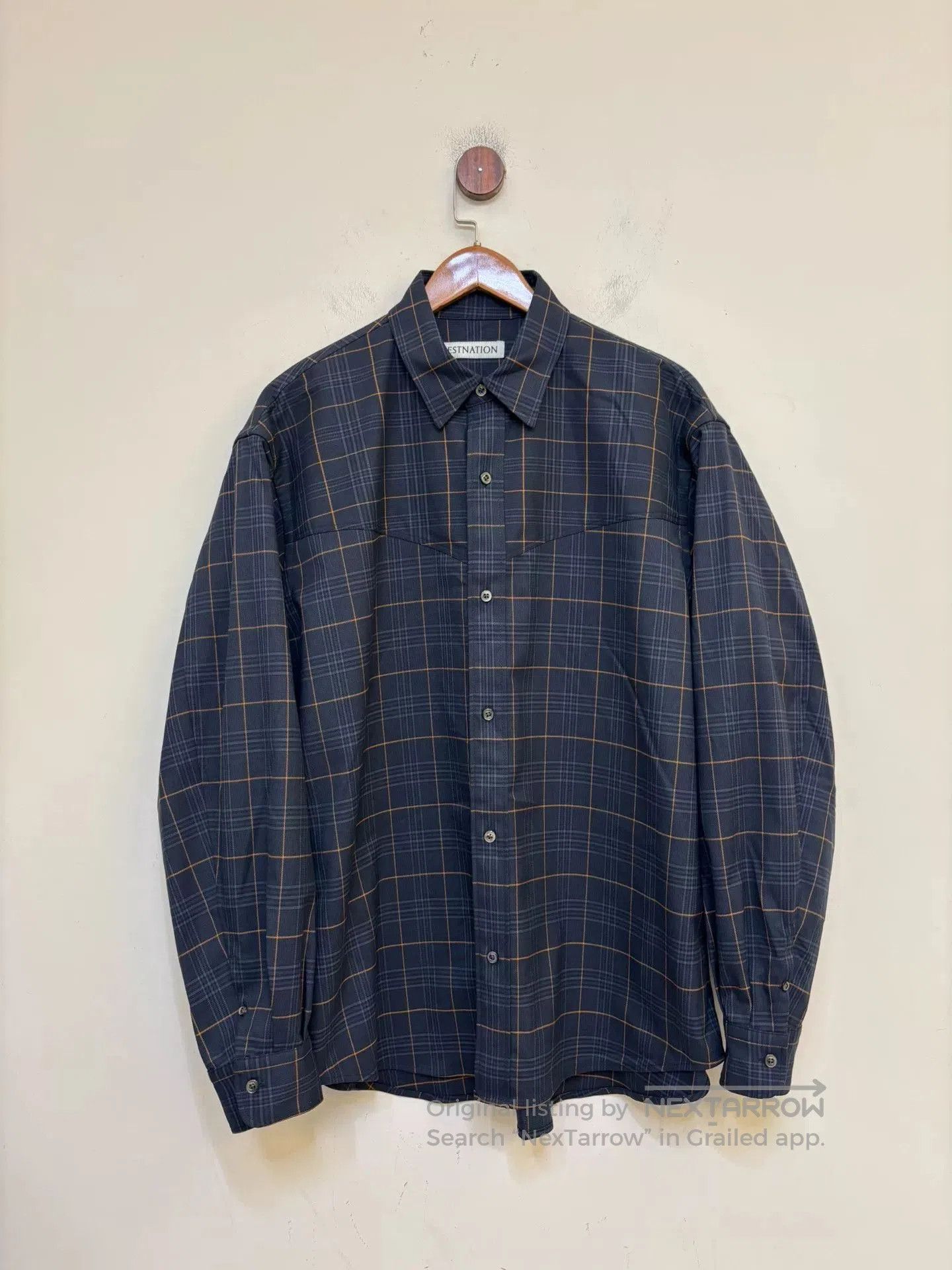 Japanese Brand estnation Special Cut Plaid Shirt. Size US XL / EU 56 / 4 - 1 Thumbnail