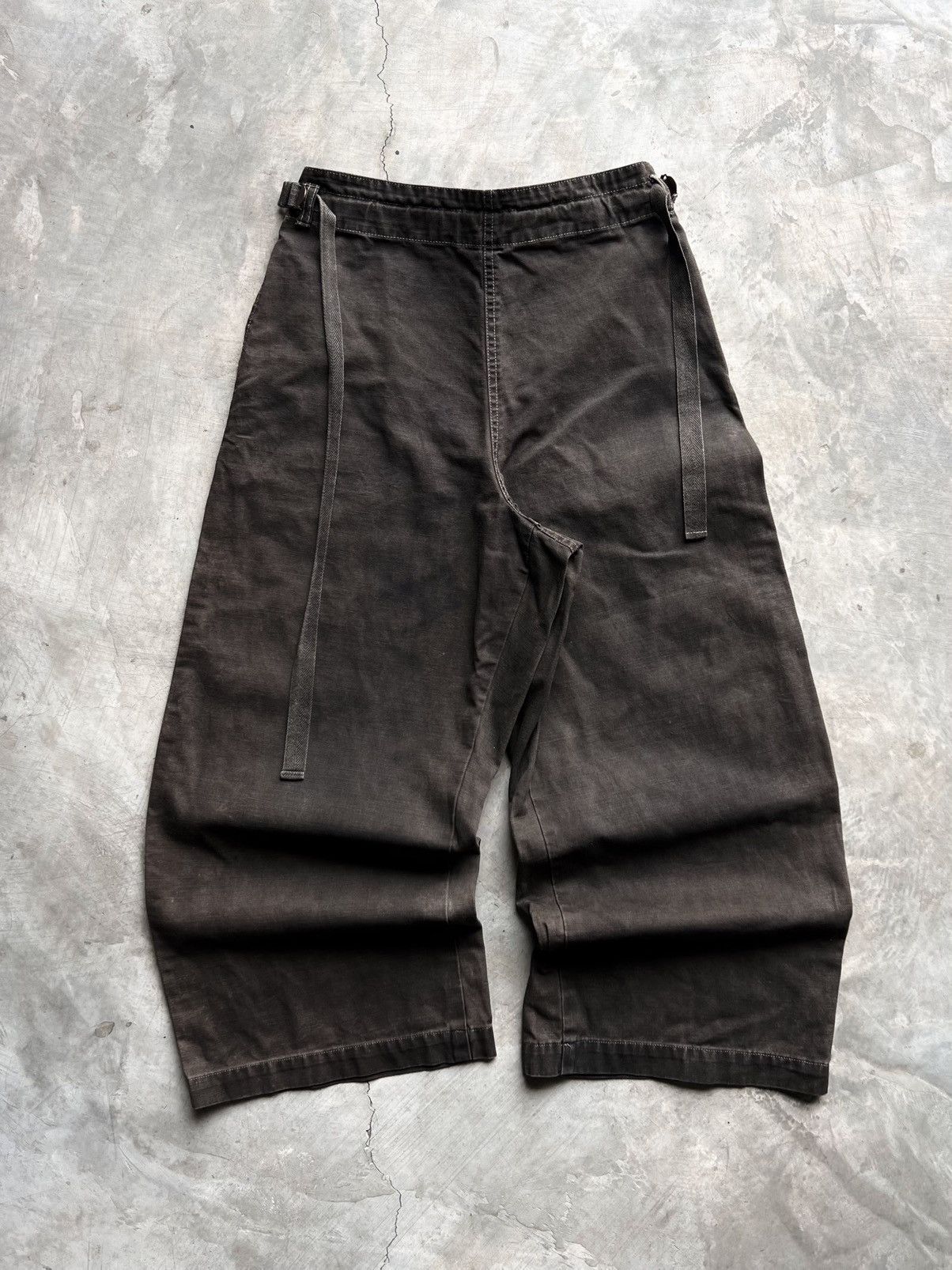 Issey Miyake Plantation Issey Miyake Faded Wide Leg Trousers Size US 32 / EU 48 - 3 Thumbnail