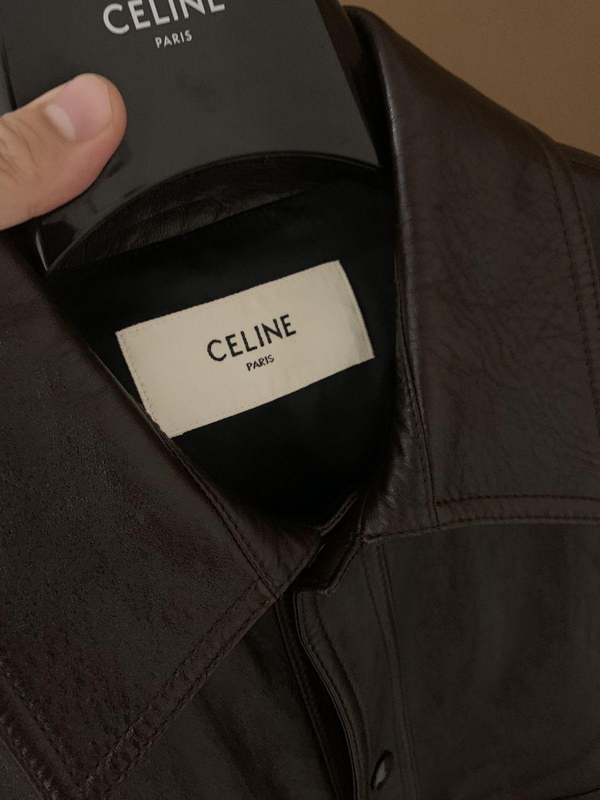 Celine Celine 2020SS Brown Lambskin Blouson jacket Size US M / EU 48-50 / 2 - 2 Thumbnail