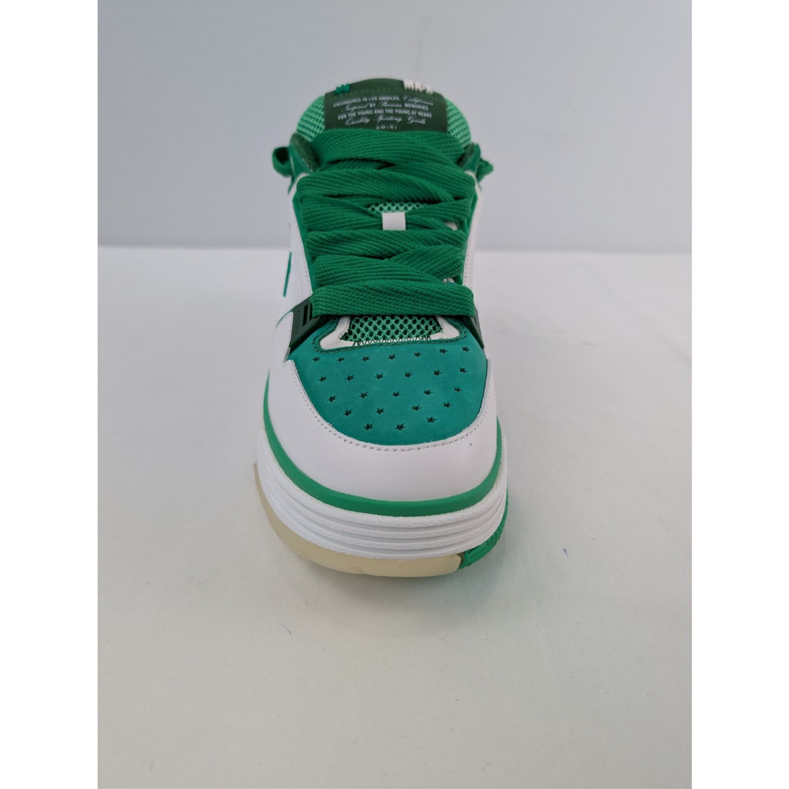 Amiri o1rshd1 MA-1 Low-Top Sneakers in White / Green Size US 11 / EU 44 - 15 Thumbnail