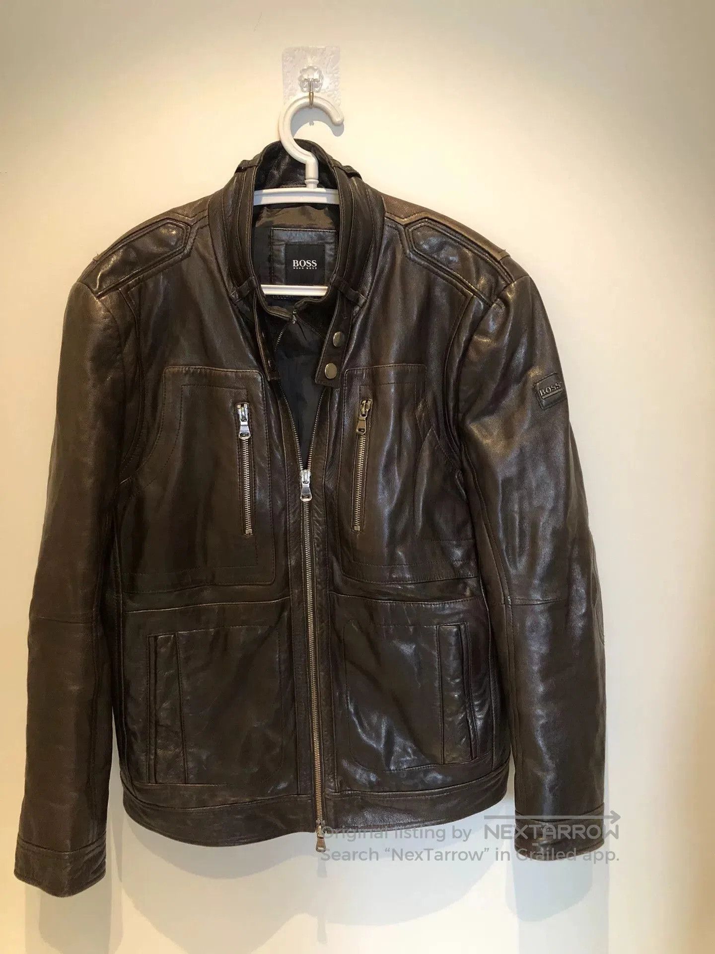 Hugo Boss HUGO BOSS Lambskin Leather Jacket. Size US S / EU 44-46 / 1 - 1 Thumbnail