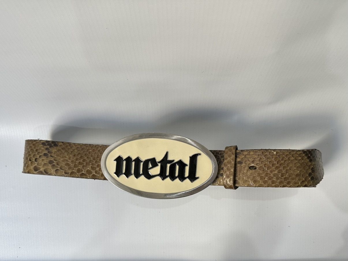 Hysteric Glamour Hysteric Glamour Metal Buckle Snake Skin Leather Belt Size ONE SIZE - 6 Thumbnail