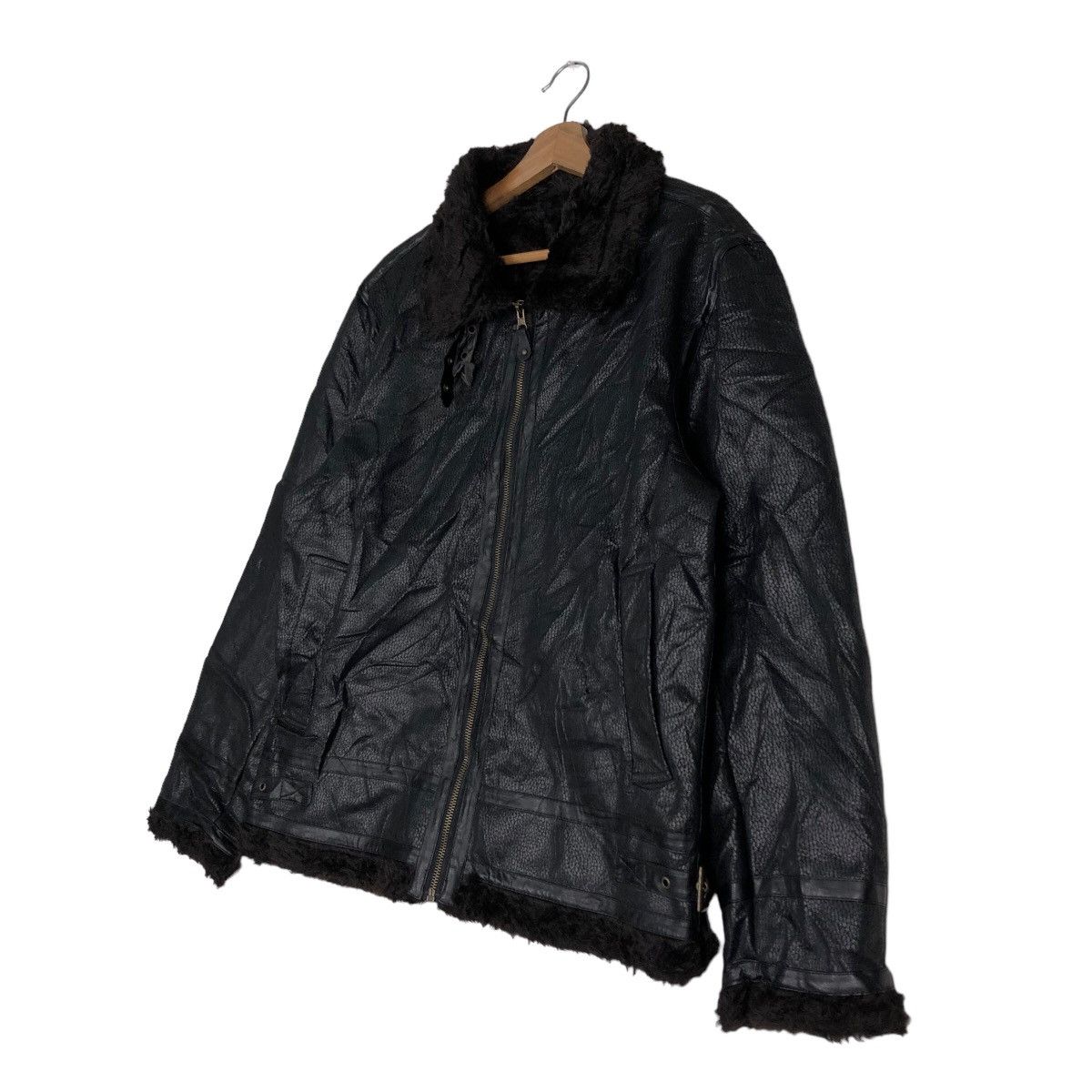 Hysteric Glamour 🔥Vtg Shearling Leather Jacket Mink Fur Lining Body Mane Size US L / EU 52-54 / 3 - 2 Thumbnail