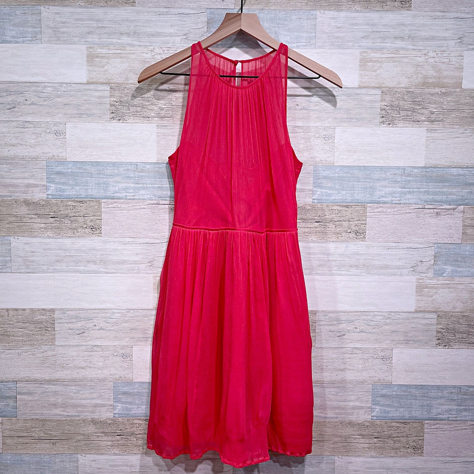J.Crew J CREW Silk Chiffon Megan Dress Pink Womens 6 Size M / US 6-8 / IT 42-44 - 2 Thumbnail