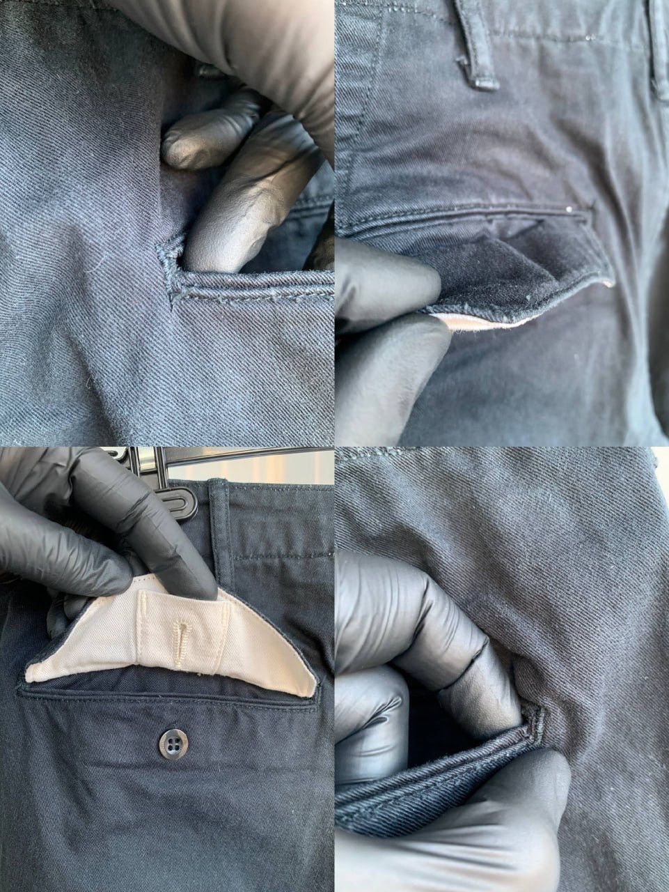 *A VONTADE × Japanese Brand A VONTADE Navy Sanforized Cotton By Drive On Track Trousers Size US 33 - 21 Thumbnail