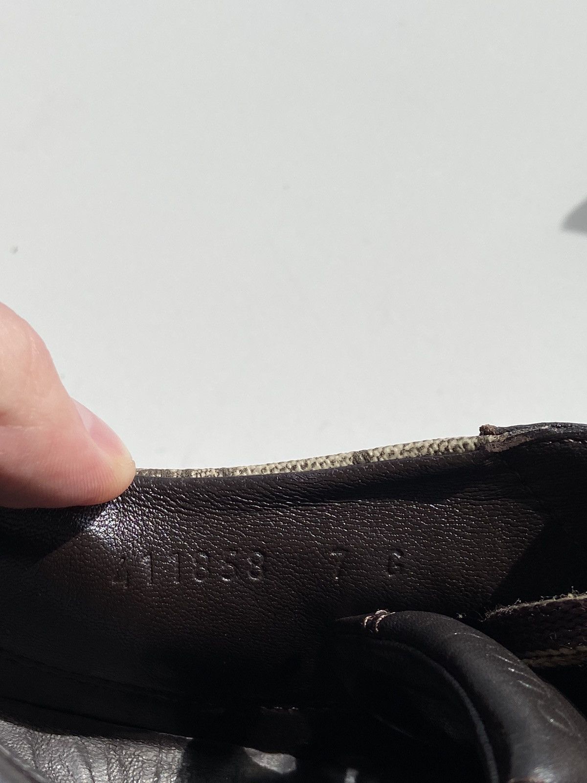 Gucci Gucci Sneakers Low Top Monogram GG Brown Leather US8 EUR-41 Size US 8 / EU 41 - 21 Thumbnail