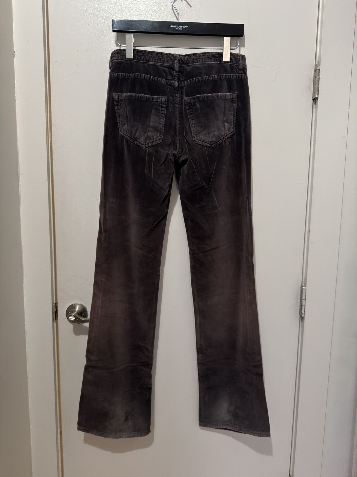 Rick Owens Drkshdw Archive DRKSHDW Velvet Flared Jeans Size US 28 / EU 44 - 4 Thumbnail